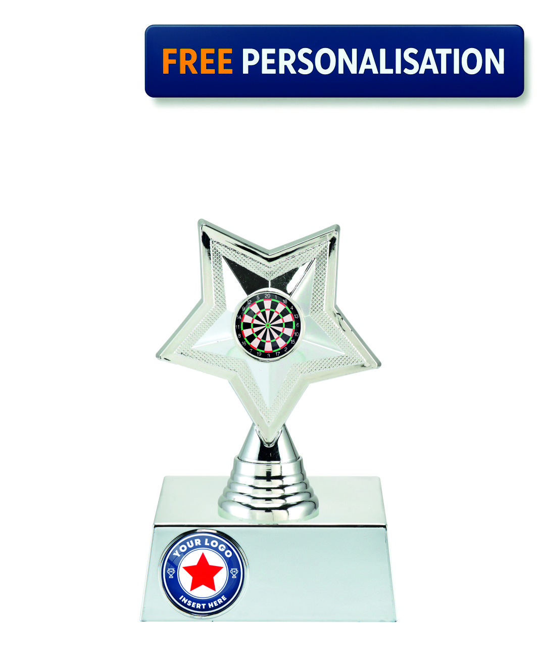 16cm SILVER STAR DARTS AWARD - P531.02 + N32.02