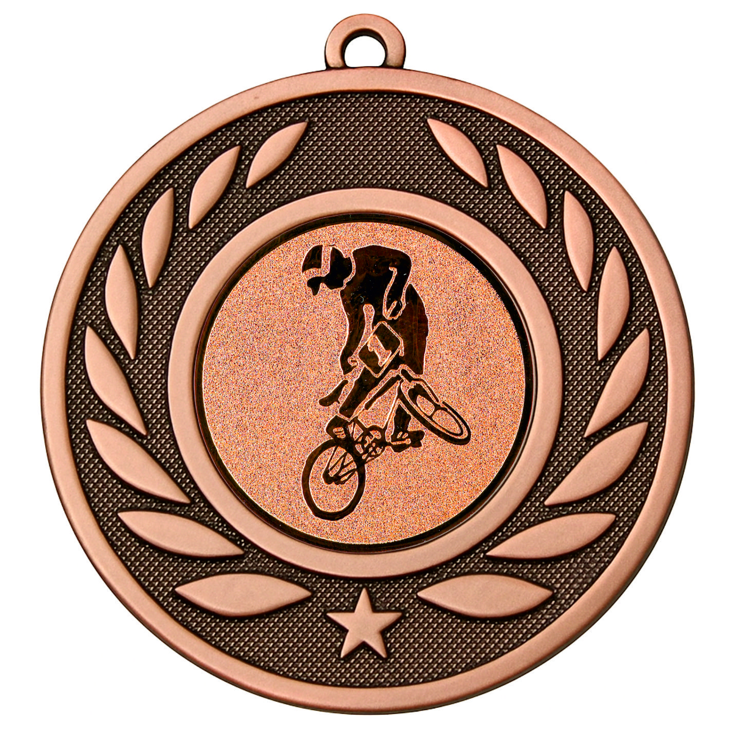 Bronze Laurel BMX Medal - FREE Ribbon - BIE.M9459.03