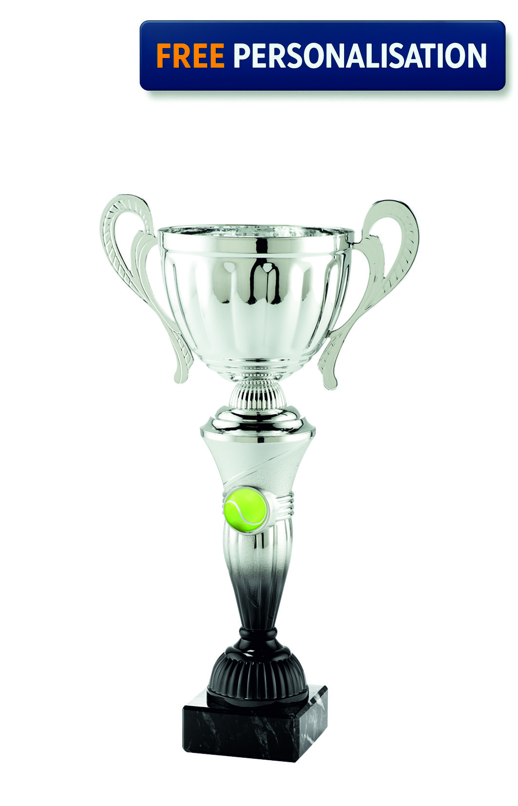 32cm SILVER & BLACK CUP TENNIS AWARD - MT.151.16.C