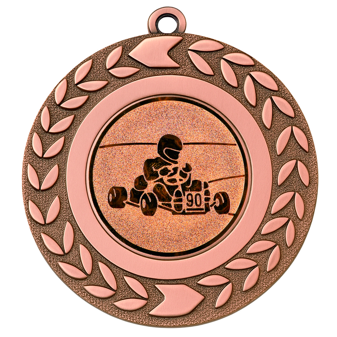 Bronze Wreath Karate Medal - FREE Ribbon - BIE.M9460.03
