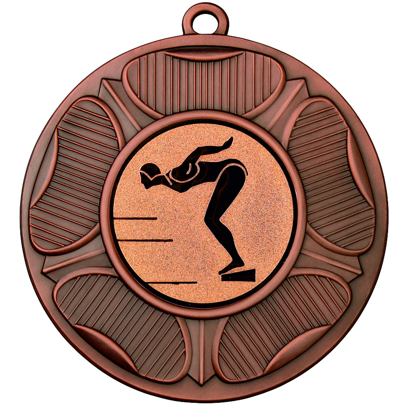 Bronze Rose Female Swimming Medal-FREE Ribbon-M9458.03