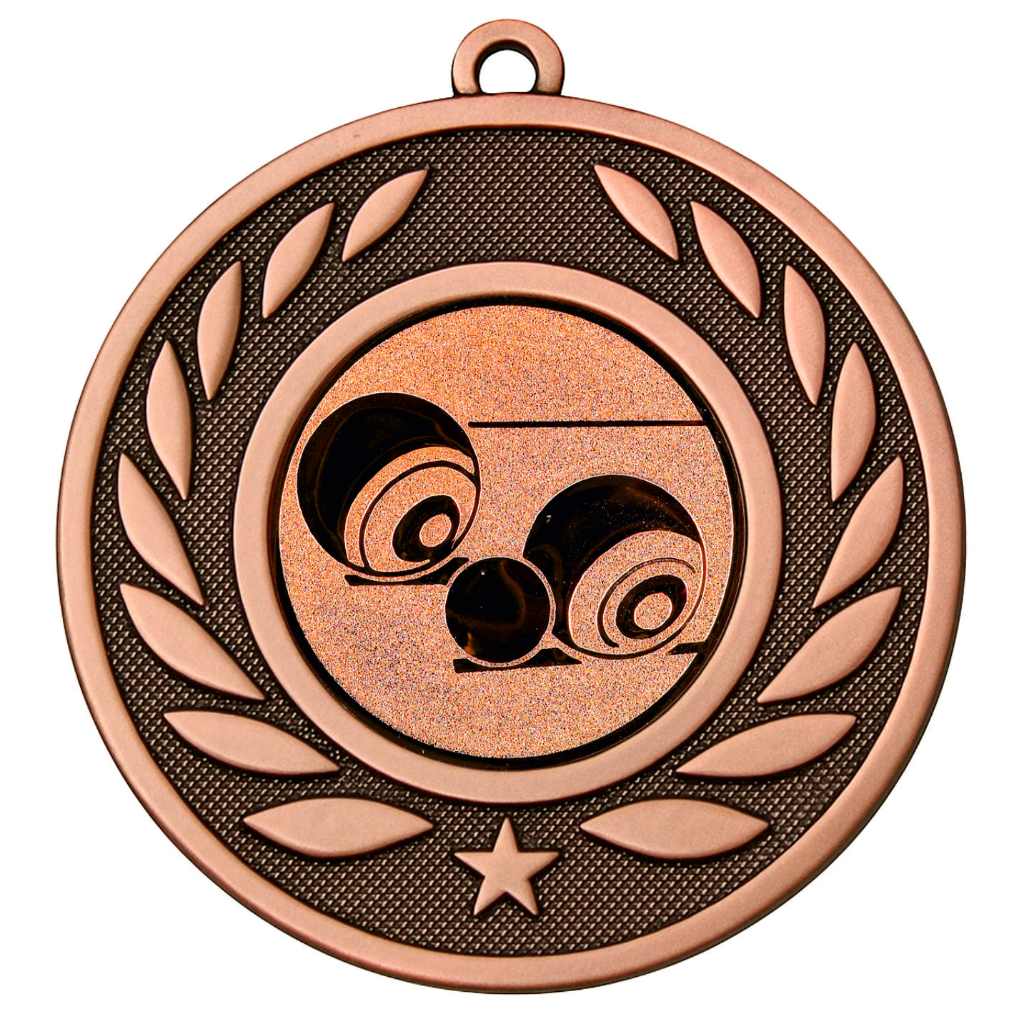 Bronze Laurel Lawn Bowls Medal - FREE Ribbon - BIE.M9459.03