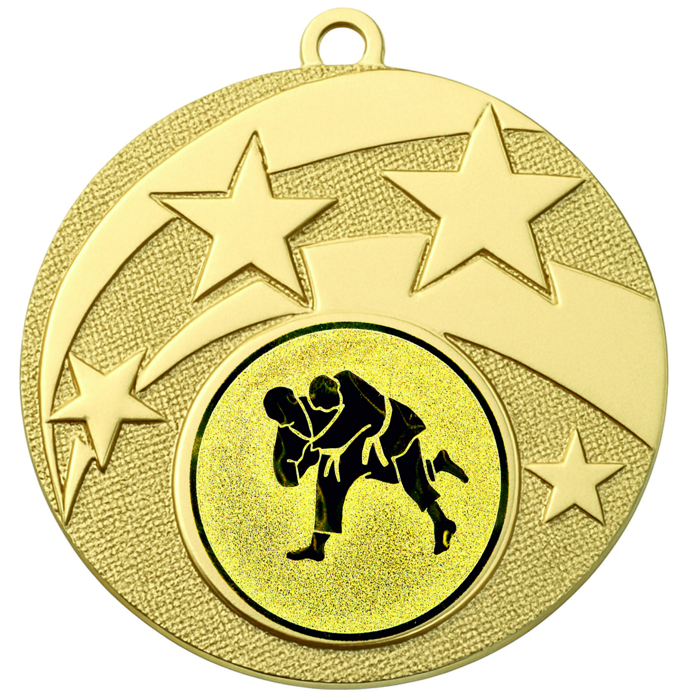 Gold Star Judo Medal -FREE Ribbon -BIE.M9457.01