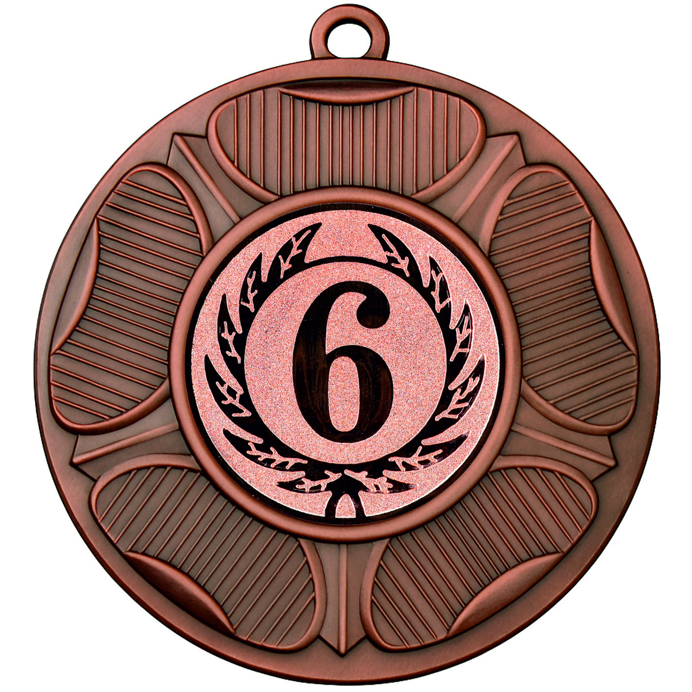 Bronze Tudor Rose 6th Place Medal - FREE Ribbon - BIE.M9458.03