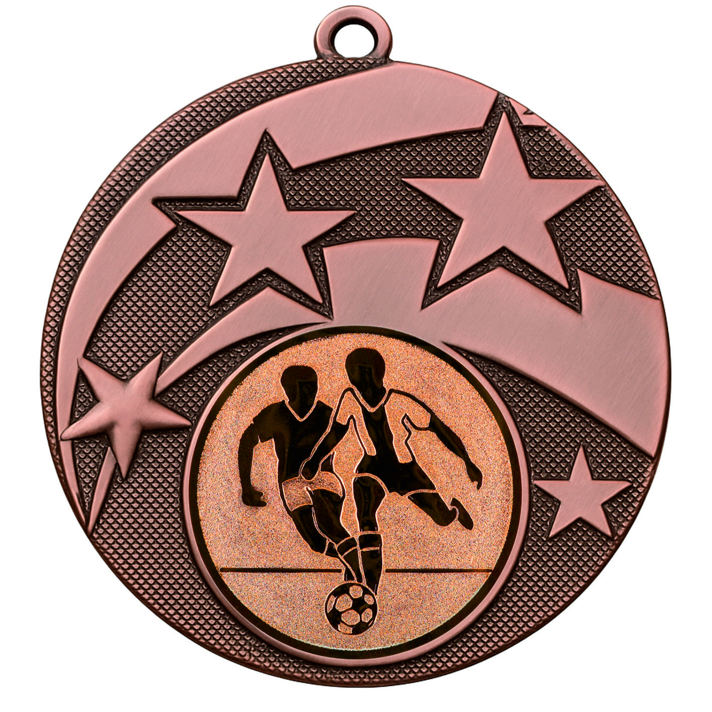 Bronze Star Male Football Medal - FREE Ribbon - BIE.M9457.03