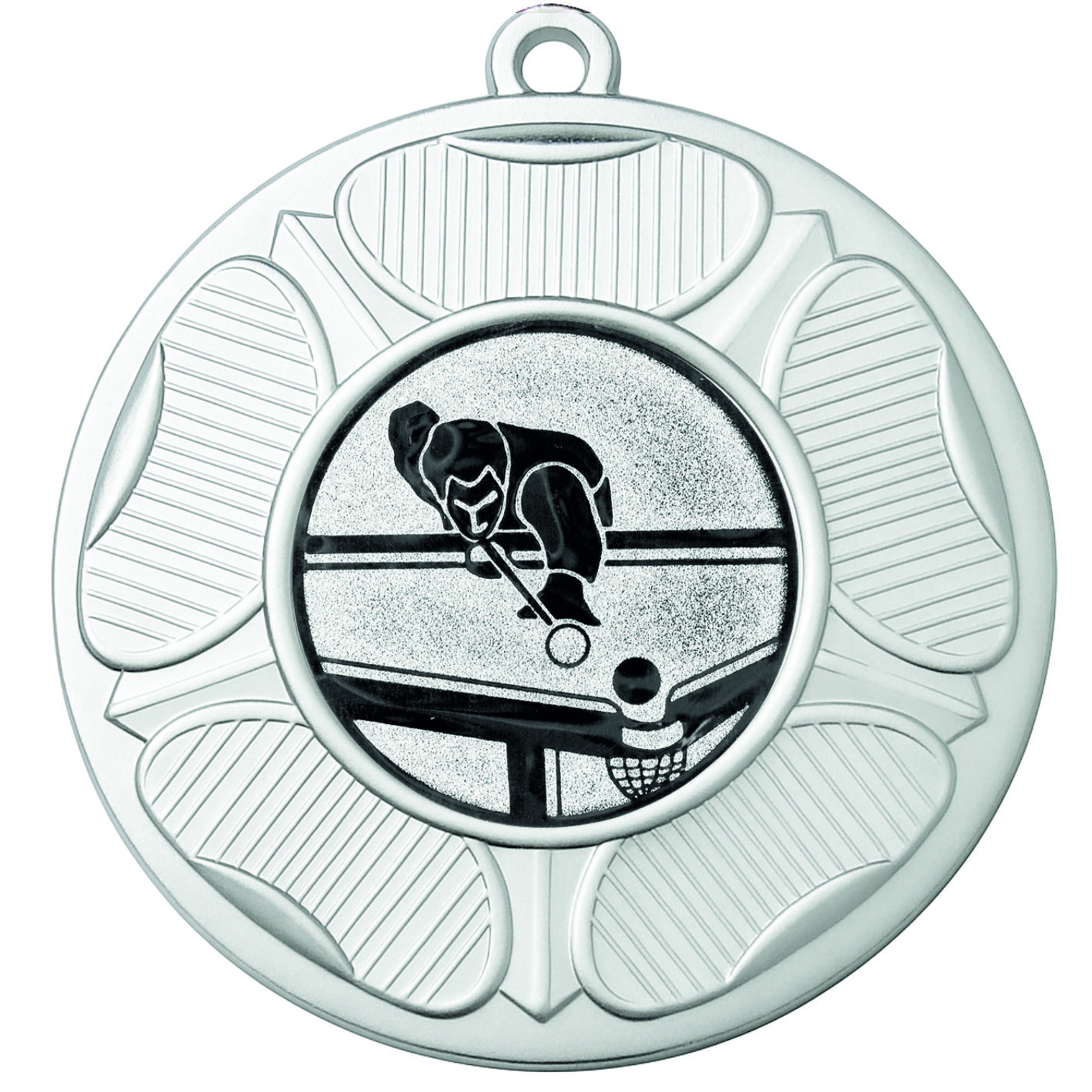 Silver Tudor Rose Pool Medal-FREE Ribbon-BIE.M9458.02
