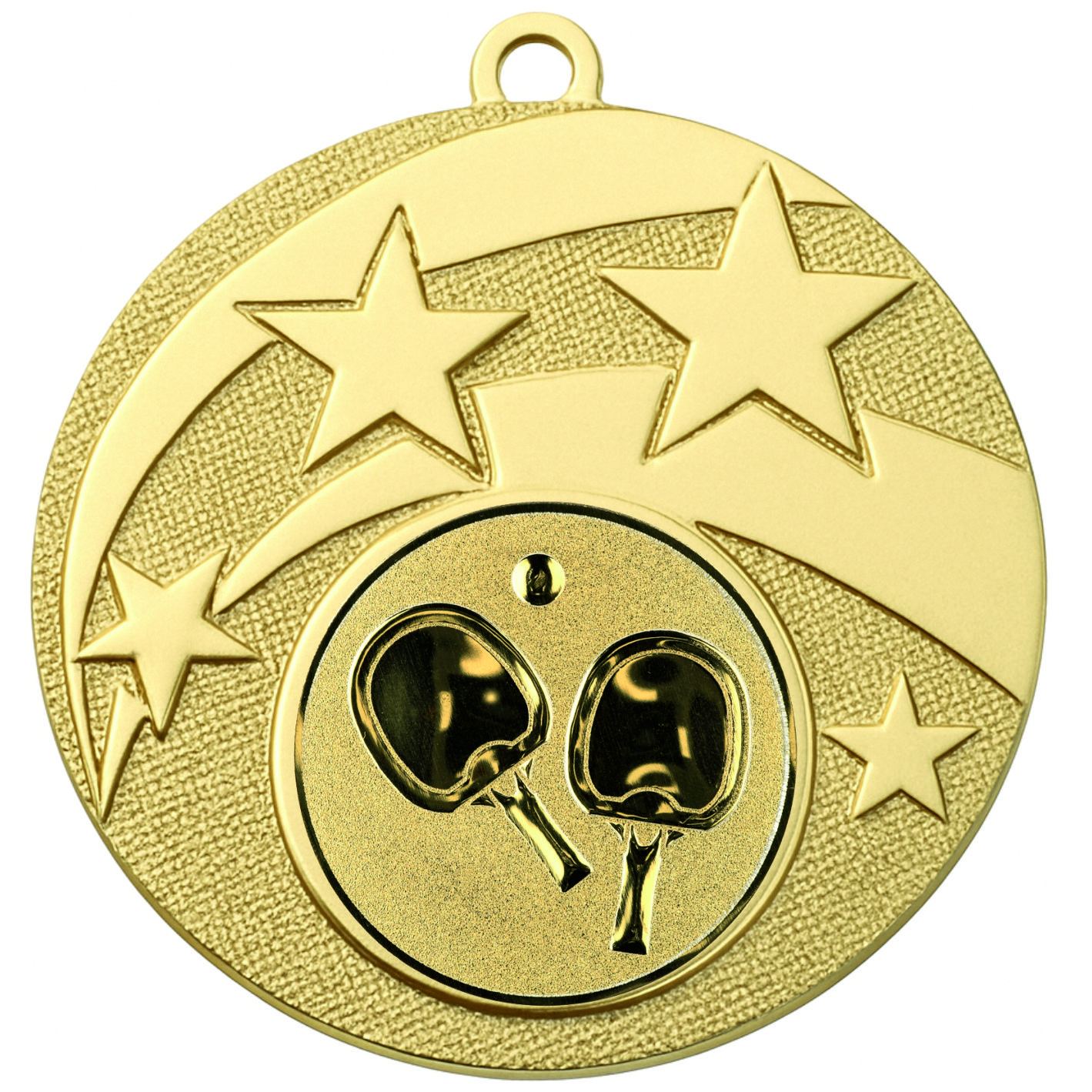 Gold Star Table Tennis Medal -FREE Ribbon -BIE.M9457.01