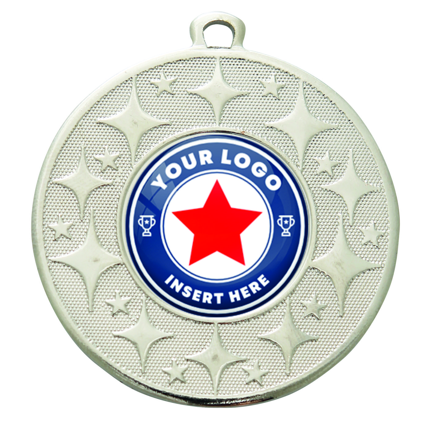 Silver Diamond 50mm Medal ME.103.02.C
