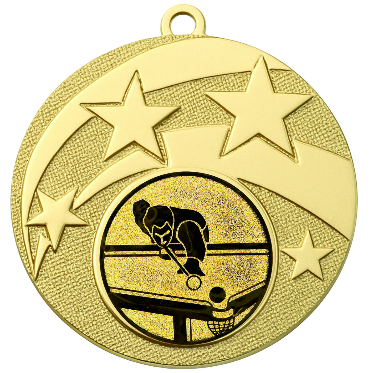 Gold Star Pool Medal -FREE Ribbon -BIE.M9457.01
