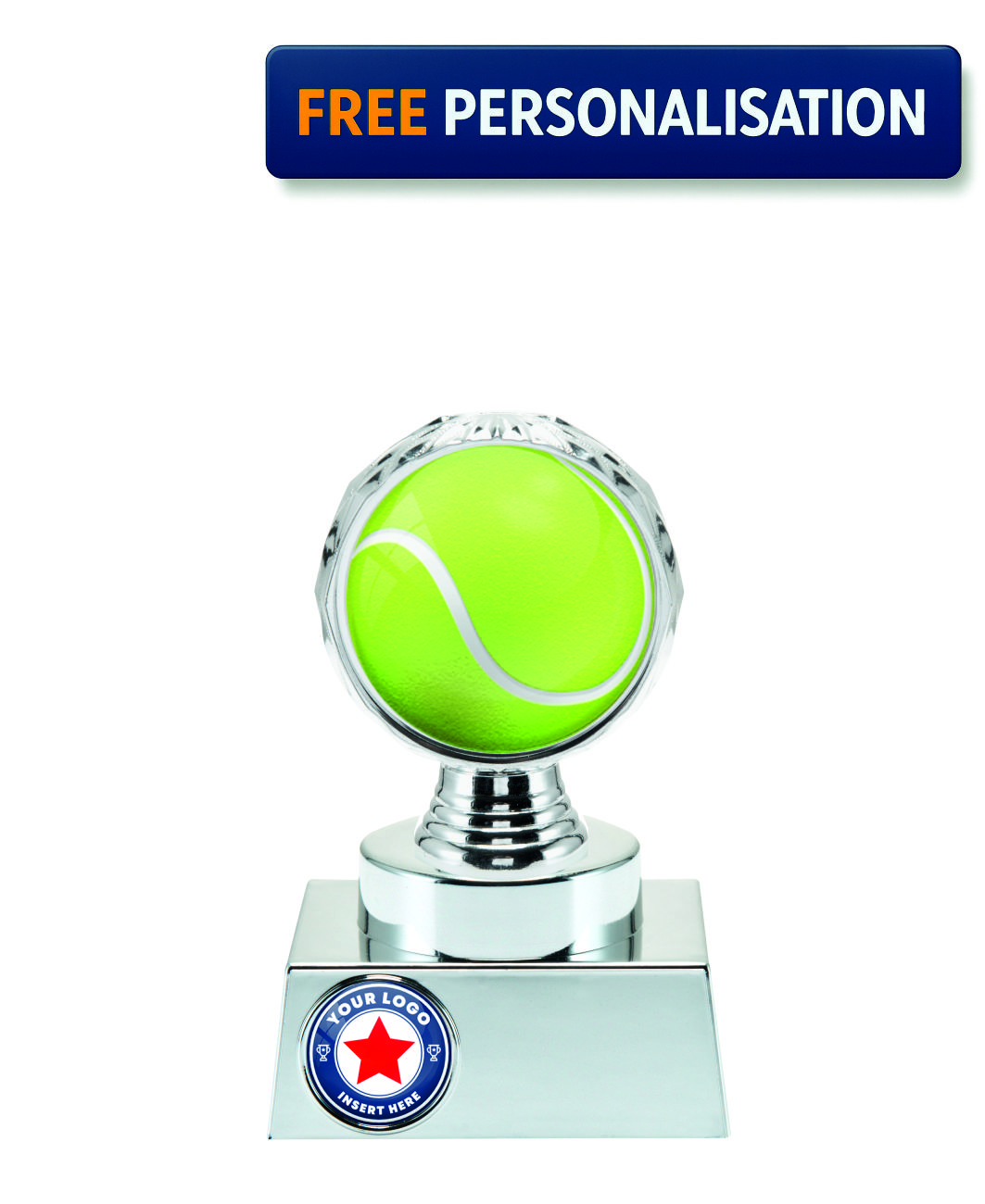 15cm SILVER SHINE TENNIS AWARD P514.02 + N32.02