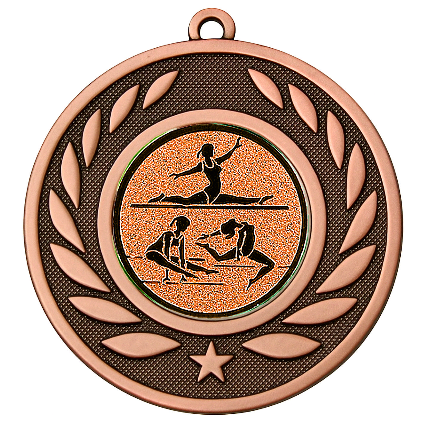 Bronze Laurel Female Gymnast Medal - FREE Ribbon - BIE.M9459.03
