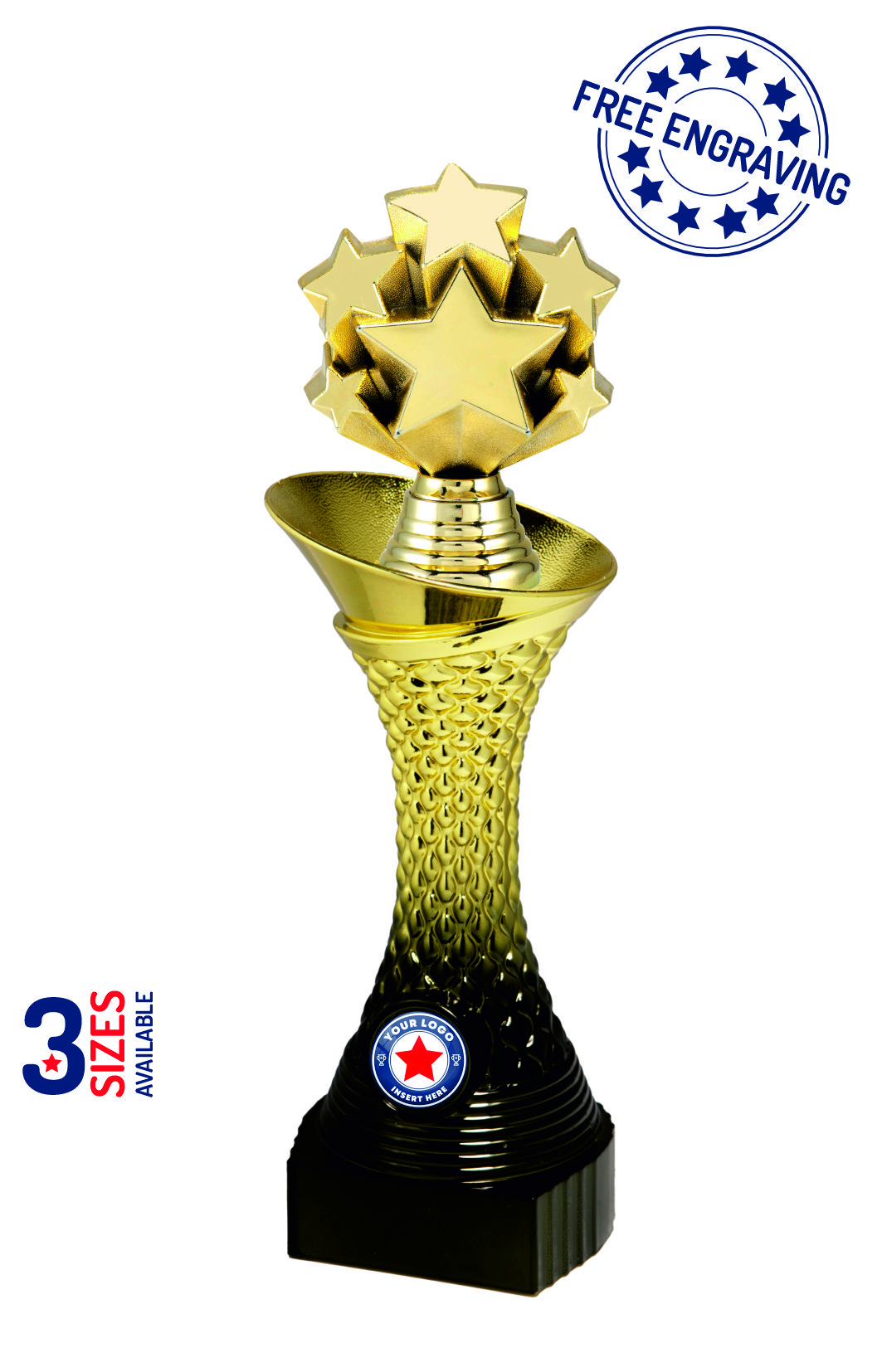 Heavyweight Gradient Gold Star Award - P529.01 + X10_.15