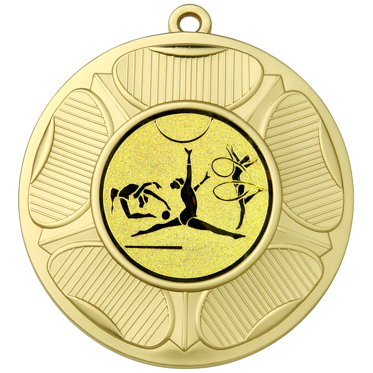 Gold Tudor Rose Rhythmic Gymnast Medal - FREE Ribbon - BIE.M9458.01