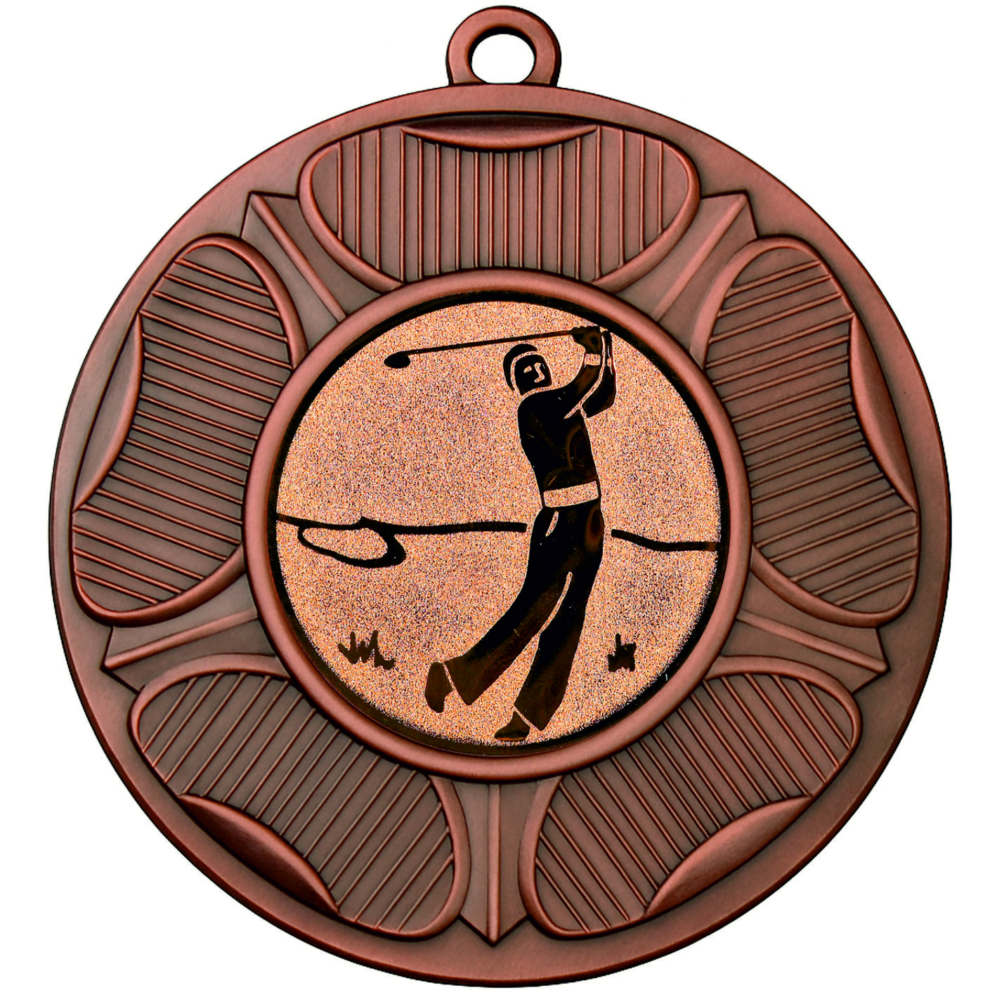 Bronze Tudor Rose Golfer Medal - FREE Ribbon - BIE.M9458.03