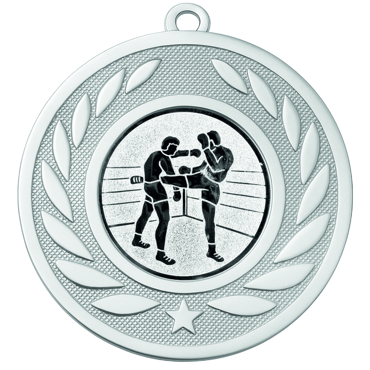 Silver Laurel Kickboxing Medal - FREE Ribbon - BIE.M9459.02