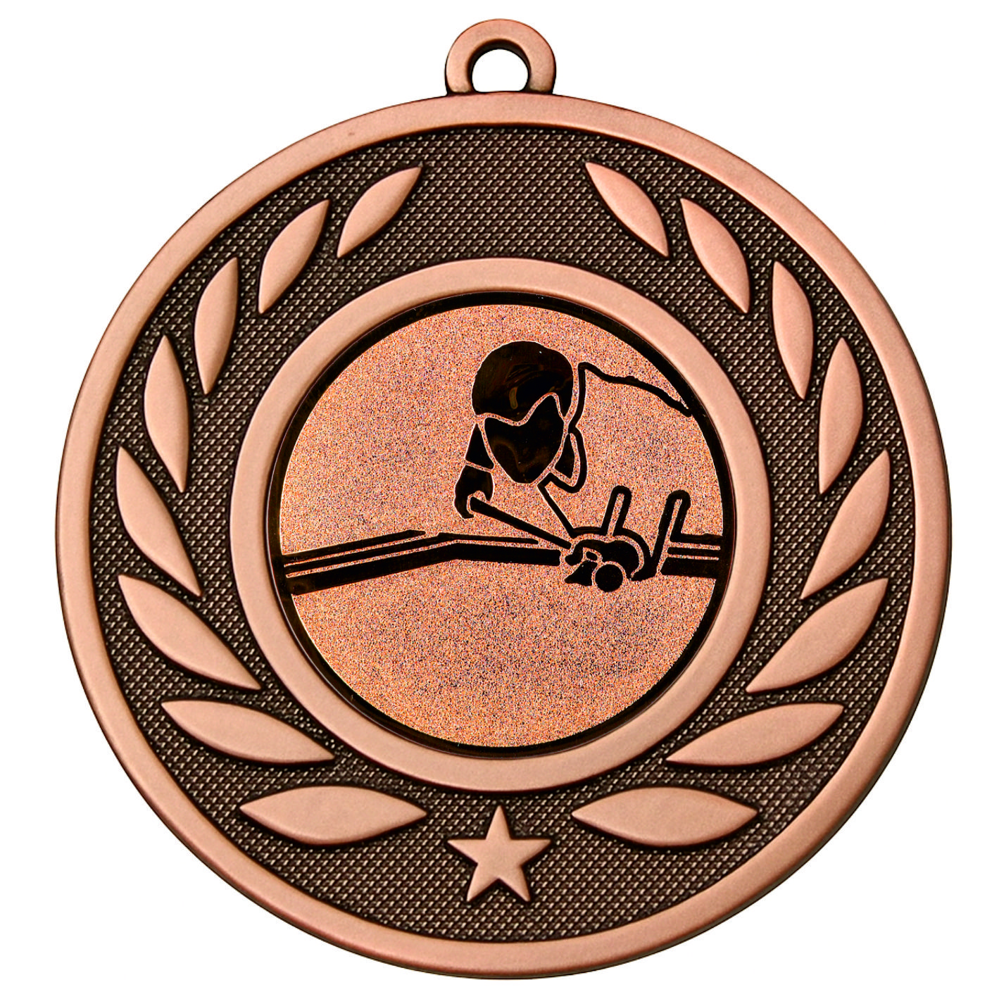 Bronze Laurel Billiards Medal - FREE Ribbon - BIE.M9459.03