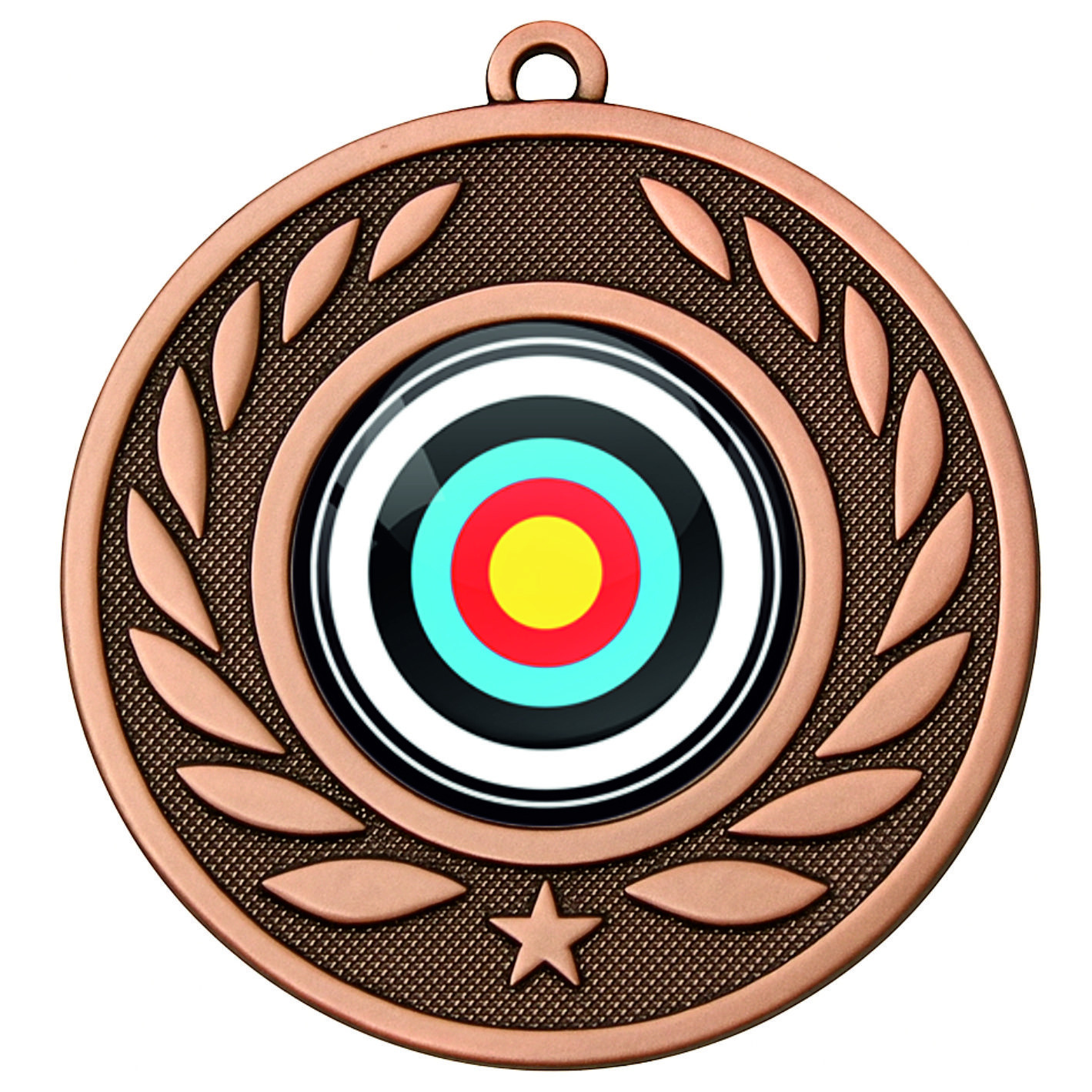 Bronze Laurel Colour Archery Medal - FREE Ribbon - BIE.M9459.03