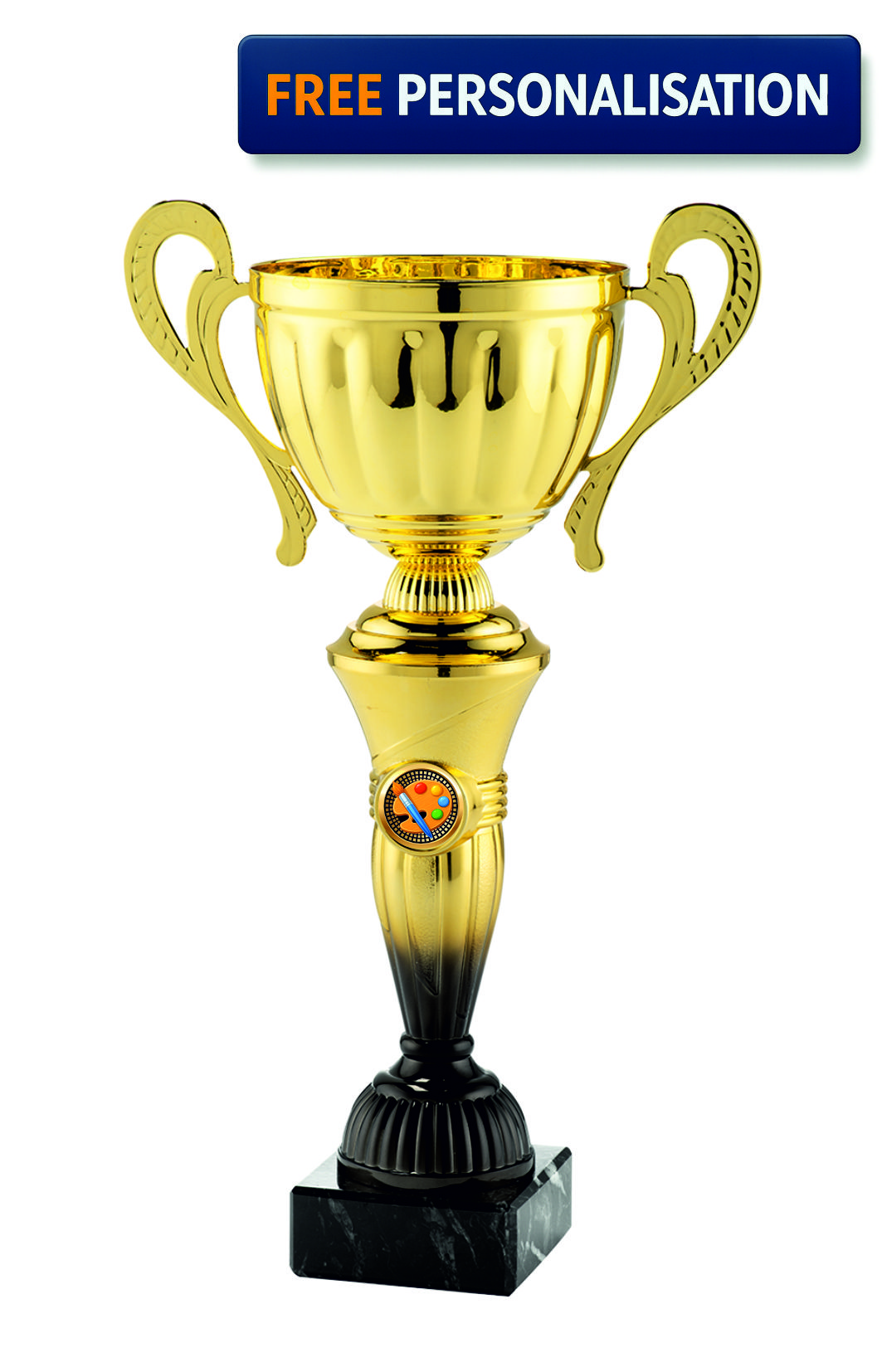 38cm Gold & Black Cup Art Subject Award - MT.151.15.F