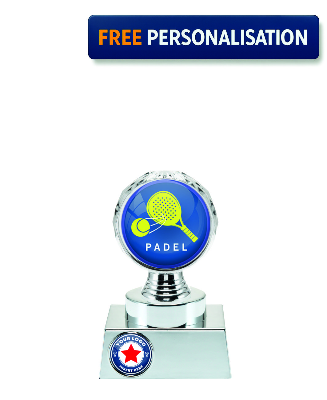 13.5cm SILVER SHINE PADEL AWARD P514.02 + N31.02