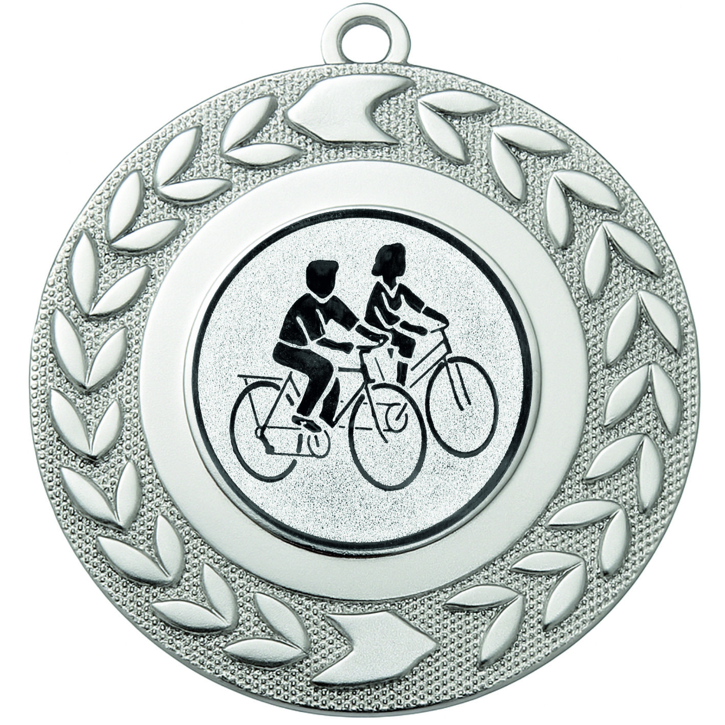 Silver Wreath Cycling Medal 2 - FREE Ribbon - BIE.M9460.02