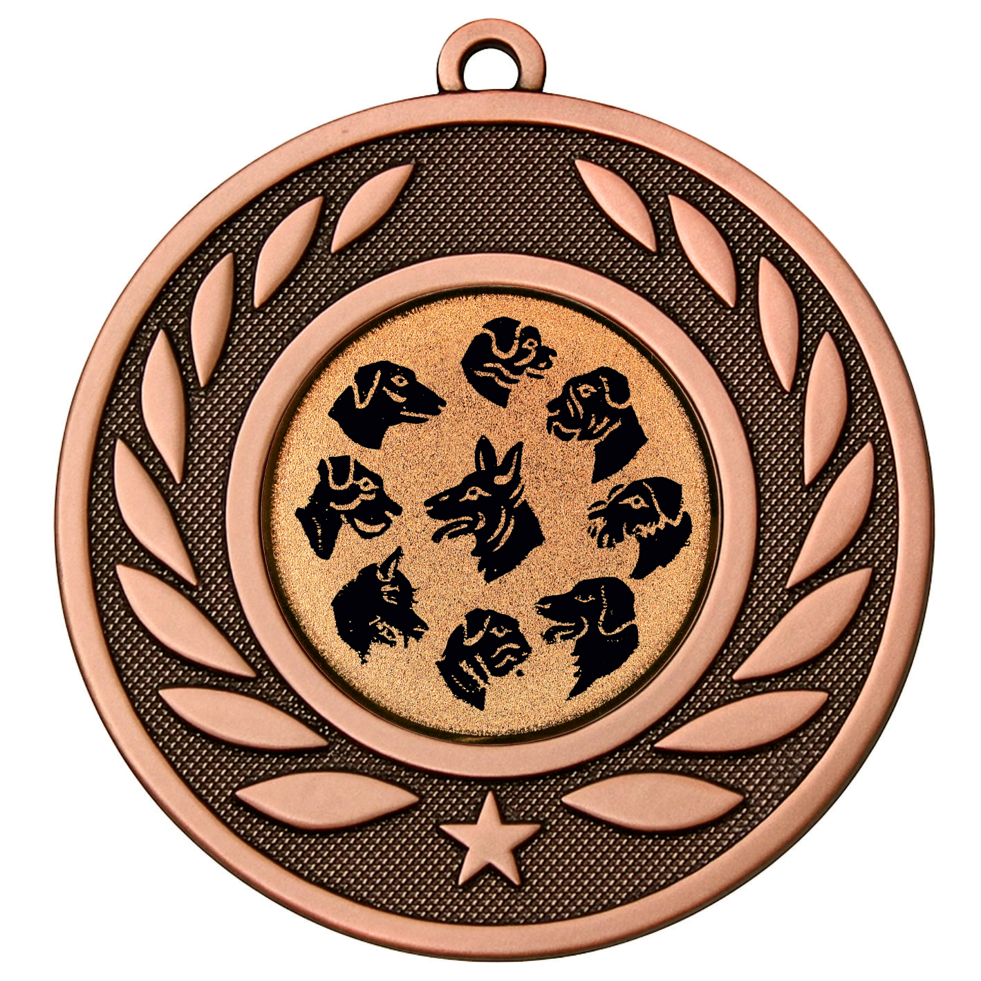 Bronze Laurel Multi Dog Medal - FREE Ribbon - BIE.M9459.03