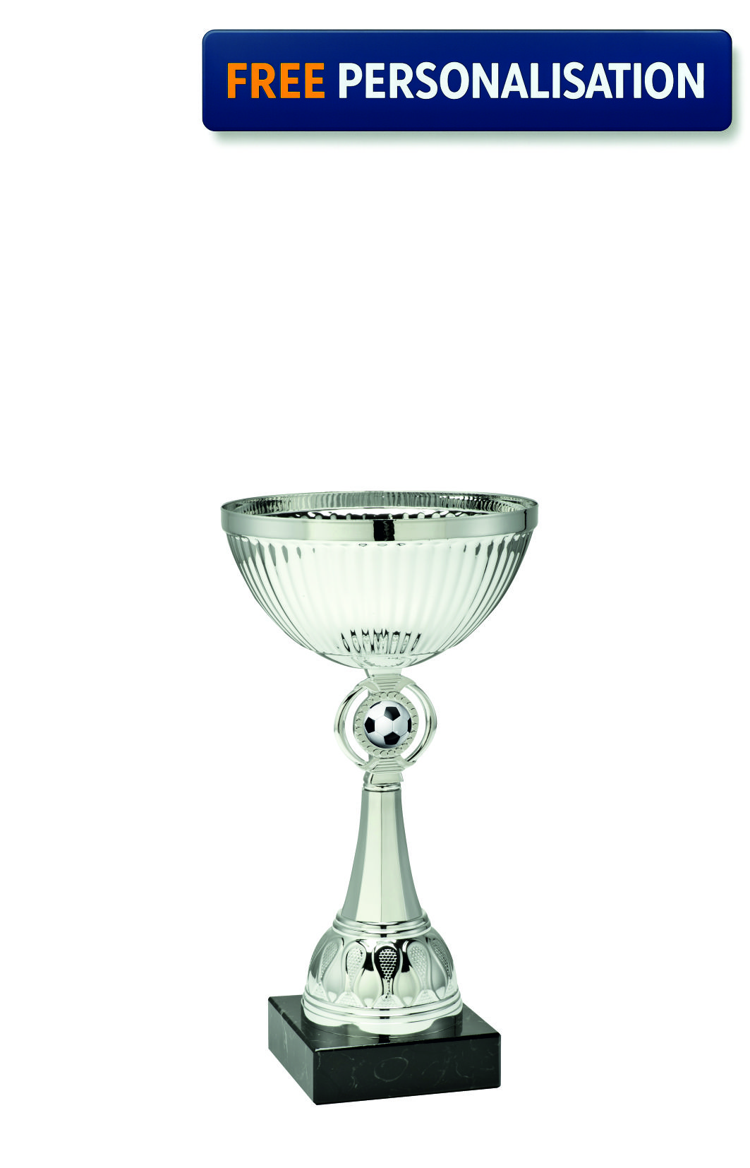 18cm SILVER CUP FOOTBALL AWARD - ET.351.62.B