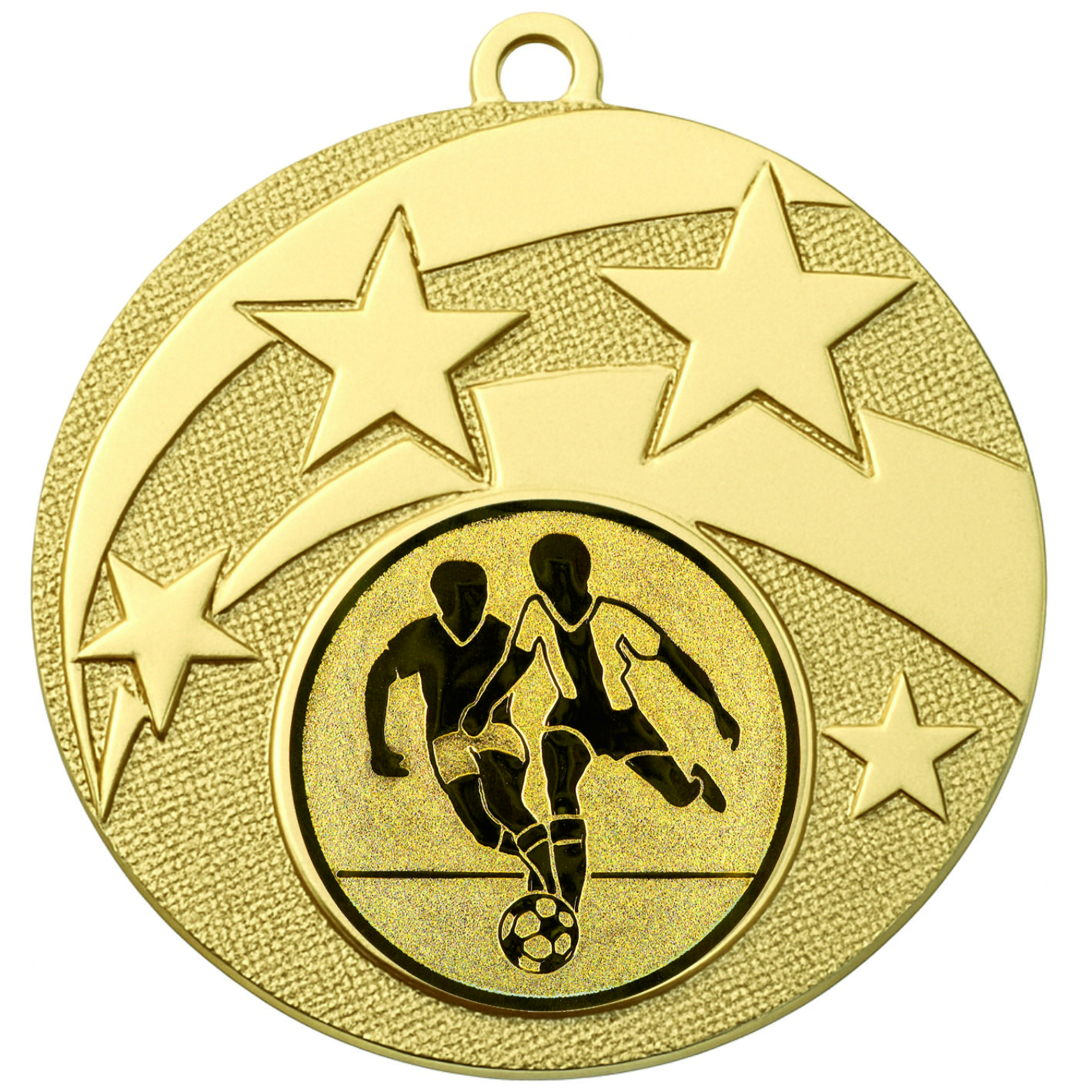 Gold Star Male Football Medal - FREE Ribbon - BIE.M9457.01