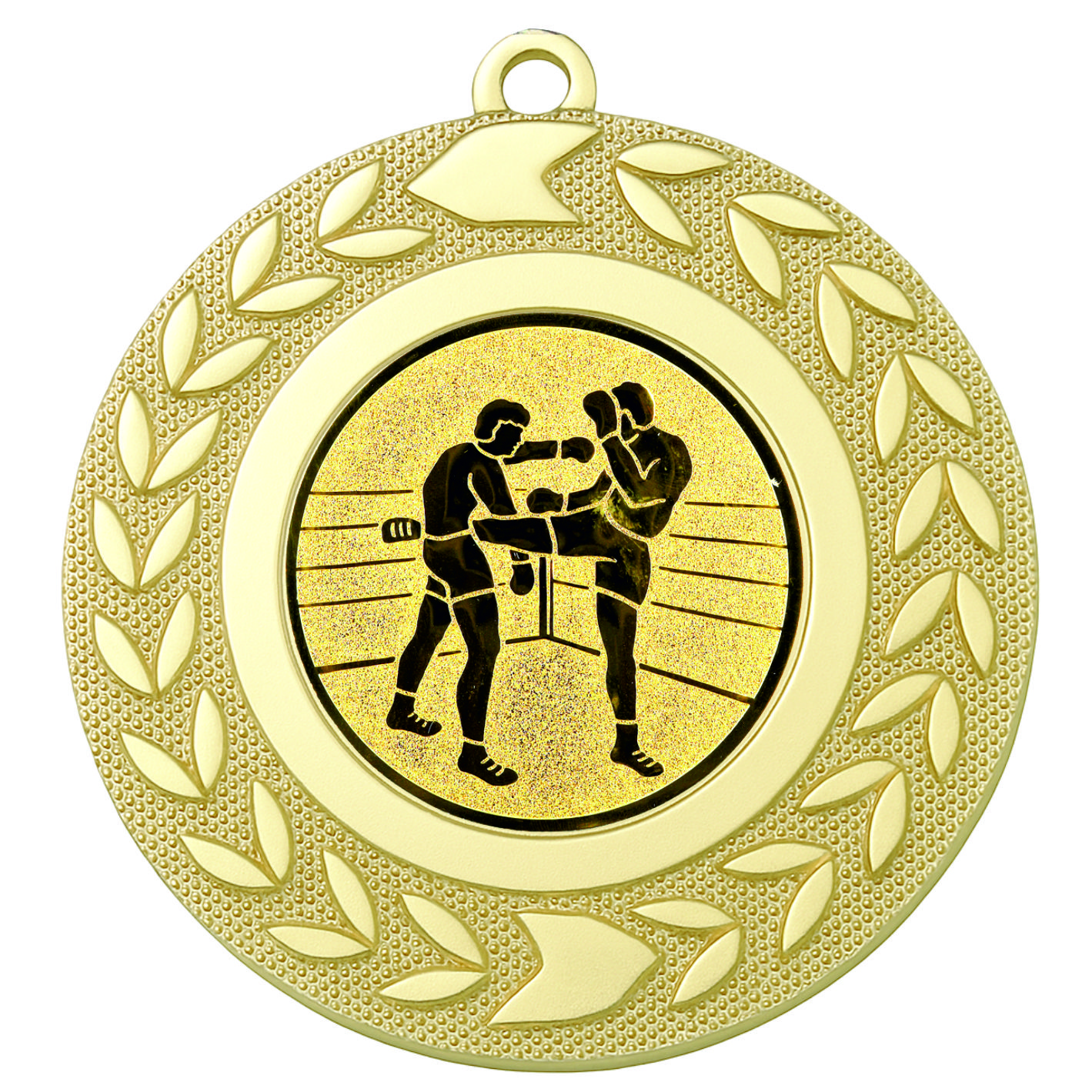 Gold Wreath Kickboxing Medal - FREE Ribbon - BIE.M9460.01