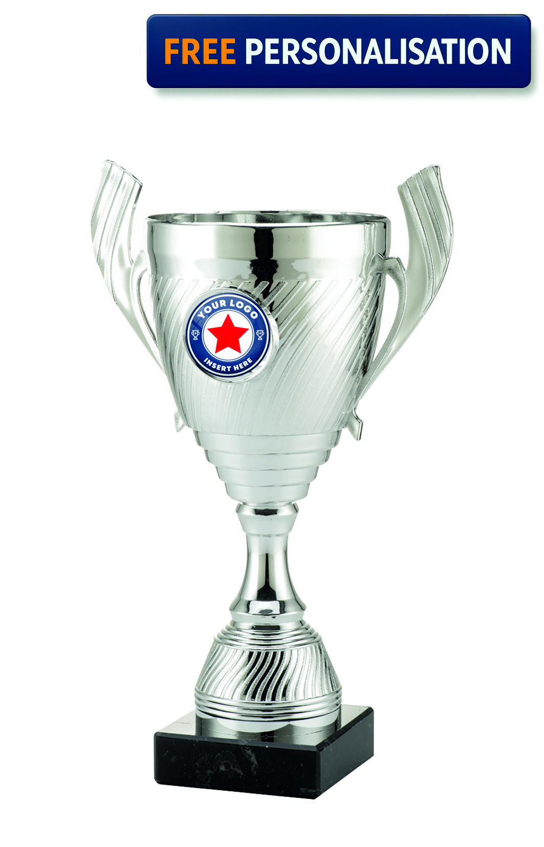 Silver Textured Cup with Handles - ET.501.02