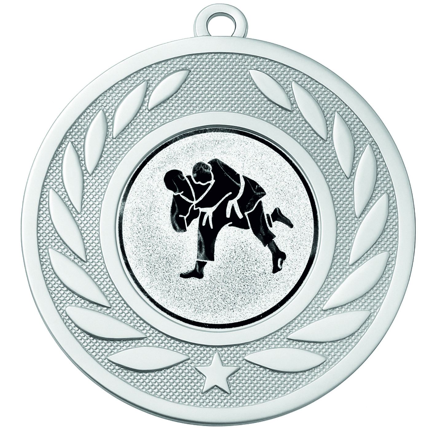 Silver Laurel Judo Medal - FREE Ribbon - BIE.M9459.02