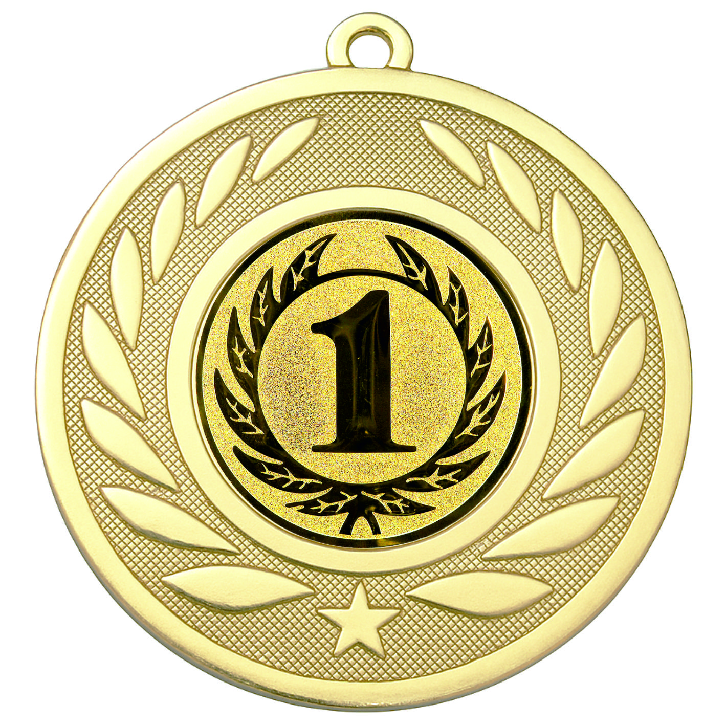Gold Laurel 1st Place Medal - FREE Ribbon - BIE.M9459.01