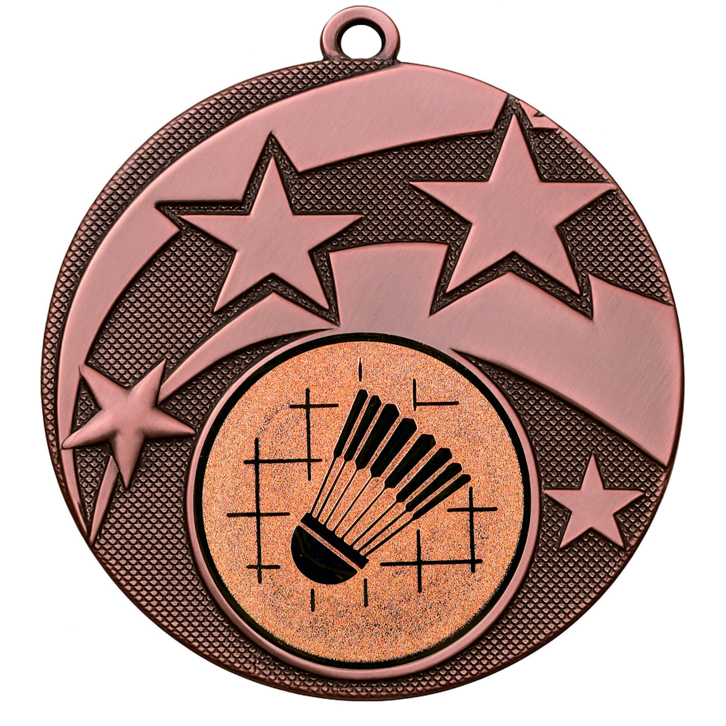 Bronze Star Badminton Medal - FREE Ribbon - BIE.M9457.03