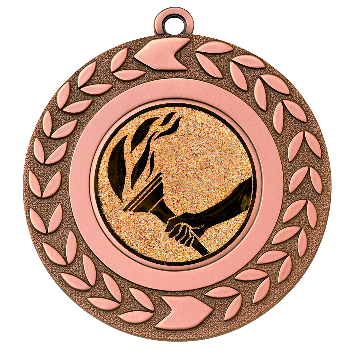 Bronze Wreath Torch Medal - FREE Ribbon - BIE.M9460.03