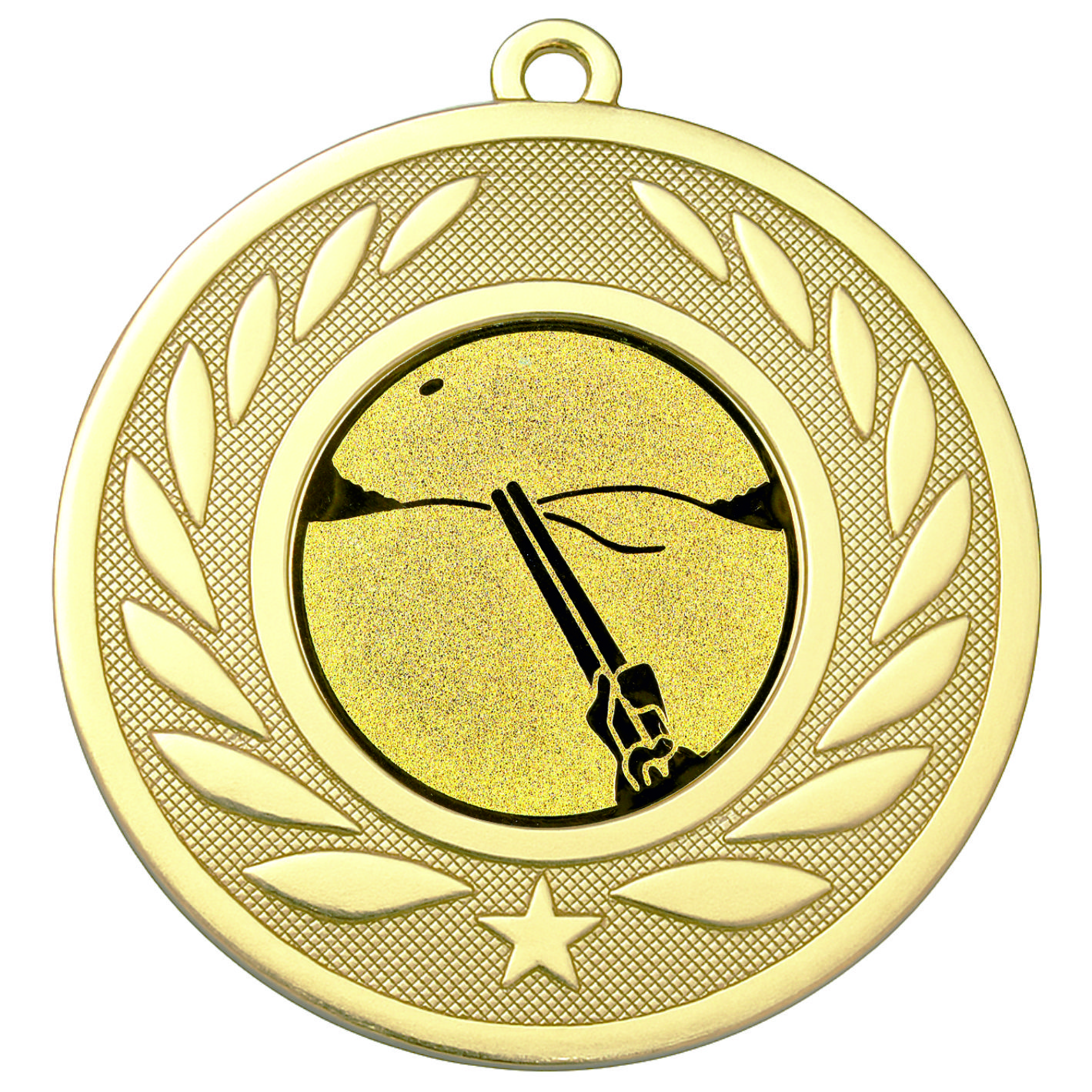 Gold Laurel Clay Pigeon Shooting Medal-FREE Ribbon-M9459.01