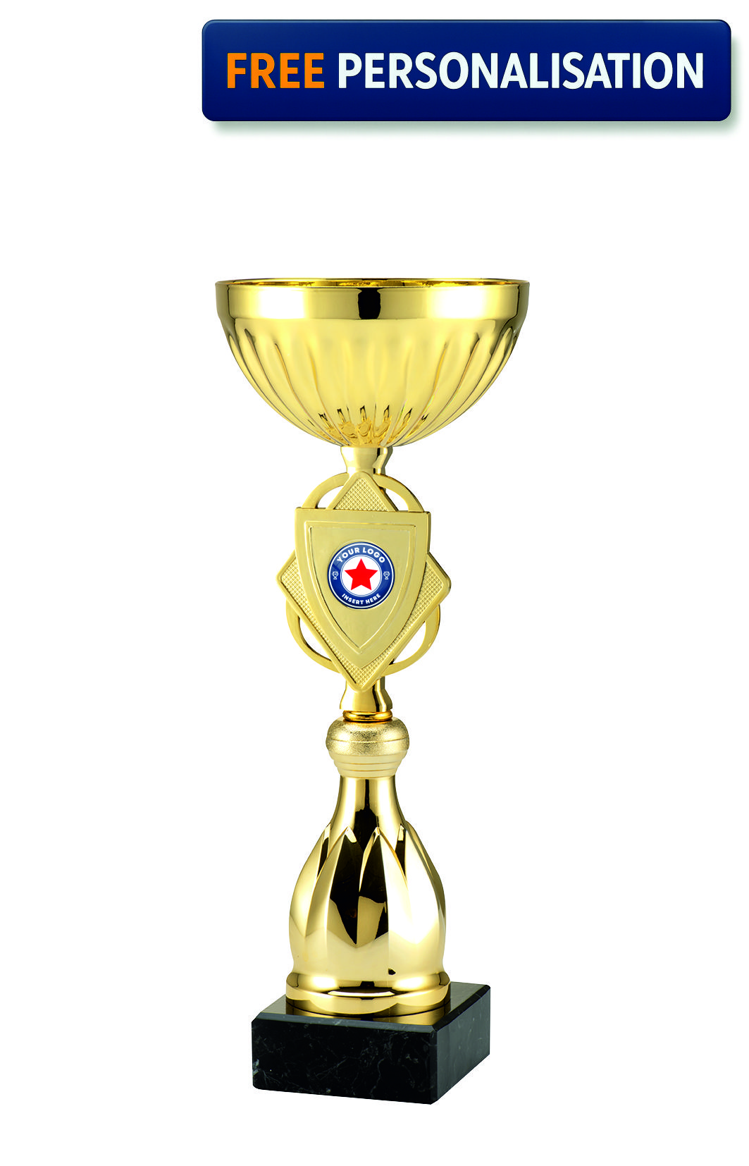 Gold Diamond Shield Cup- ET.511.01