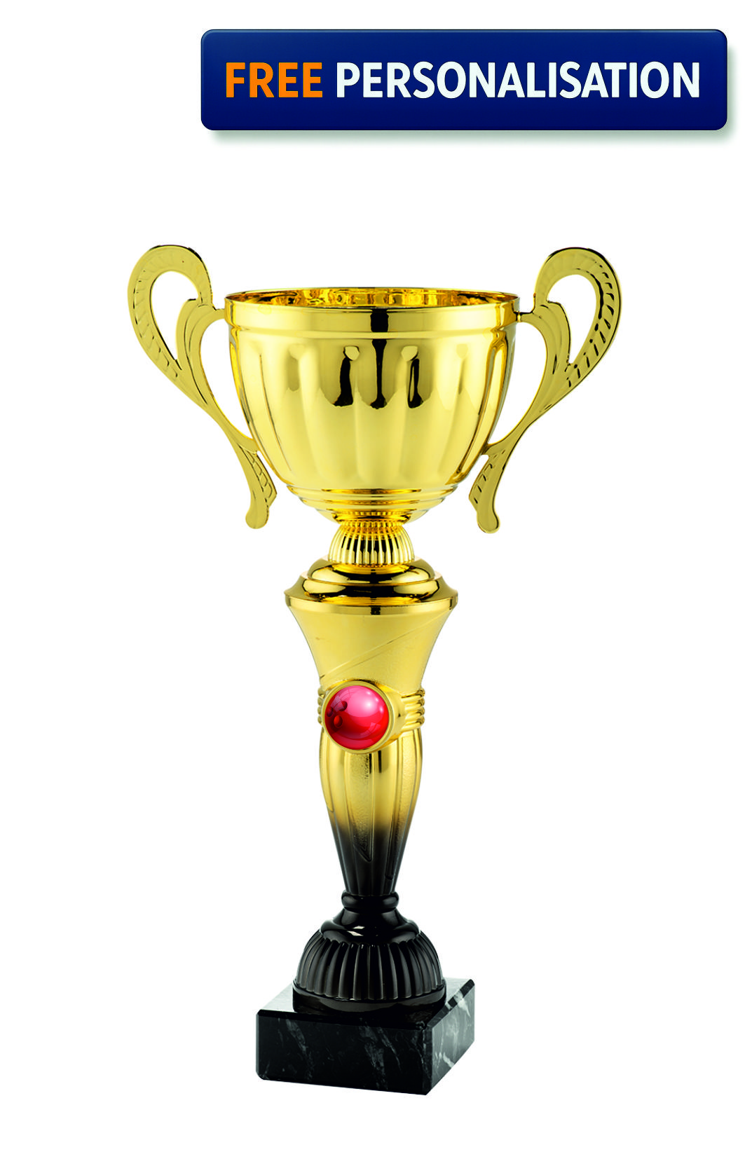 34cm GOLD & BLACK CUP BOWLING AWARD - MT.151.15.D