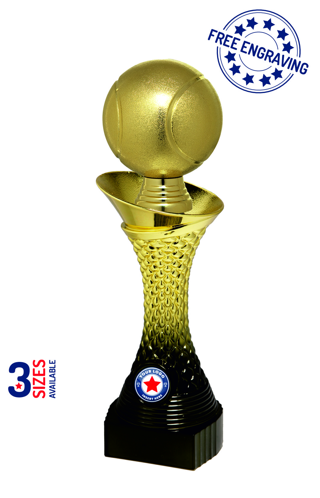 Heavyweight Gradient Gold Tennis Award - P502.01 + X10_.15
