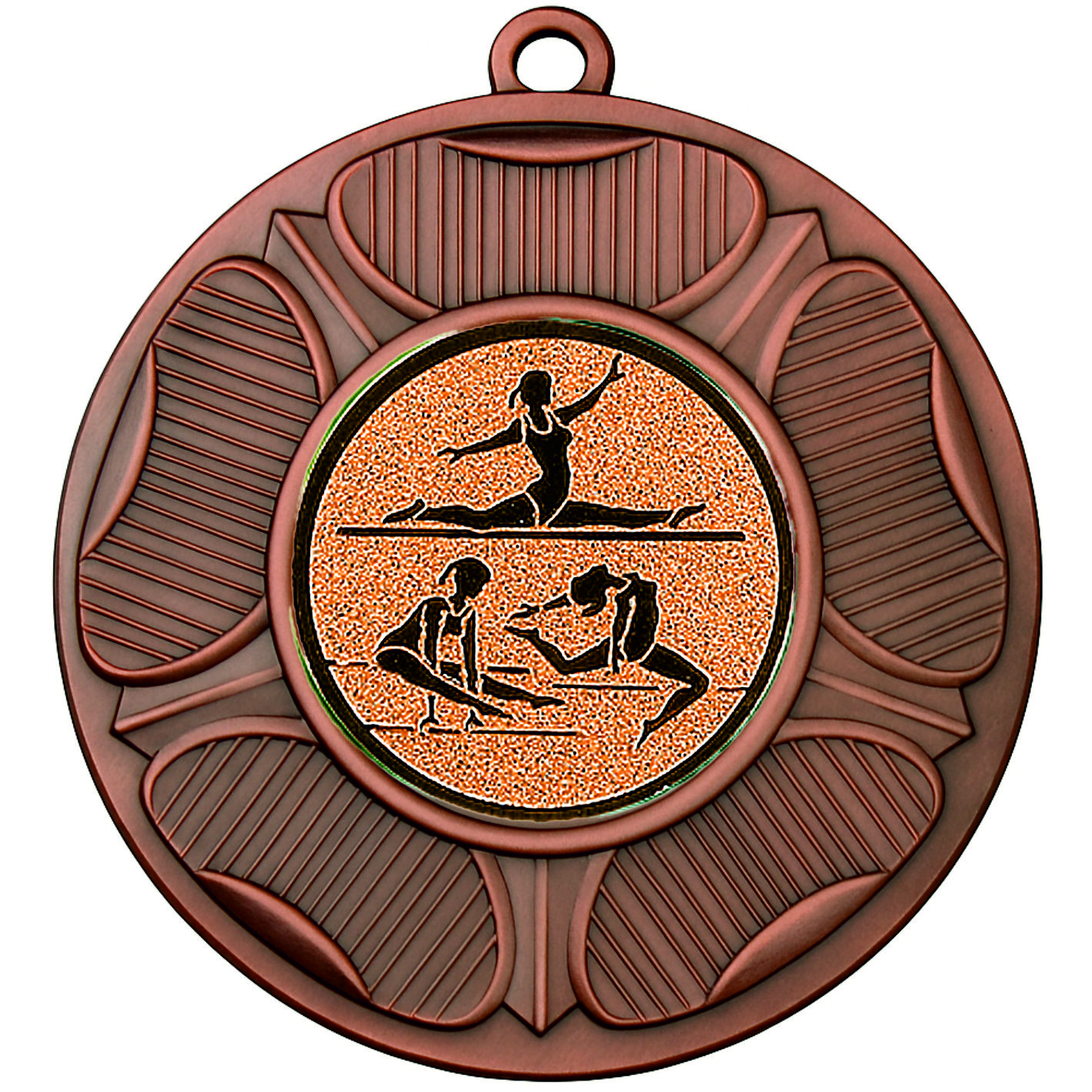 Bronze Tudor Rose Female Gymnast Medal FREE Ribbon M9458.03