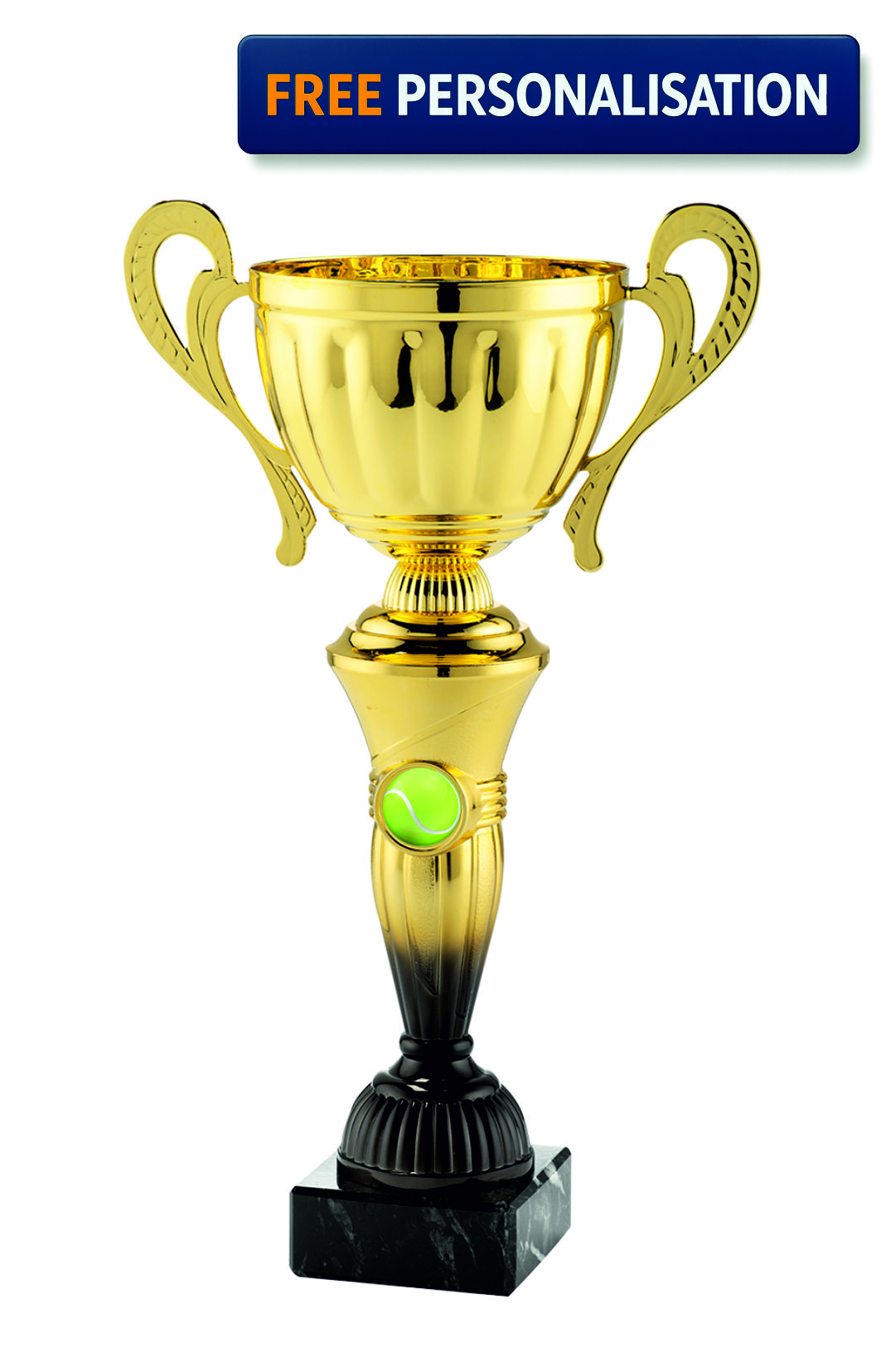 38cm GOLD & BLACK CUP TENNIS AWARD - MT.151.15.F