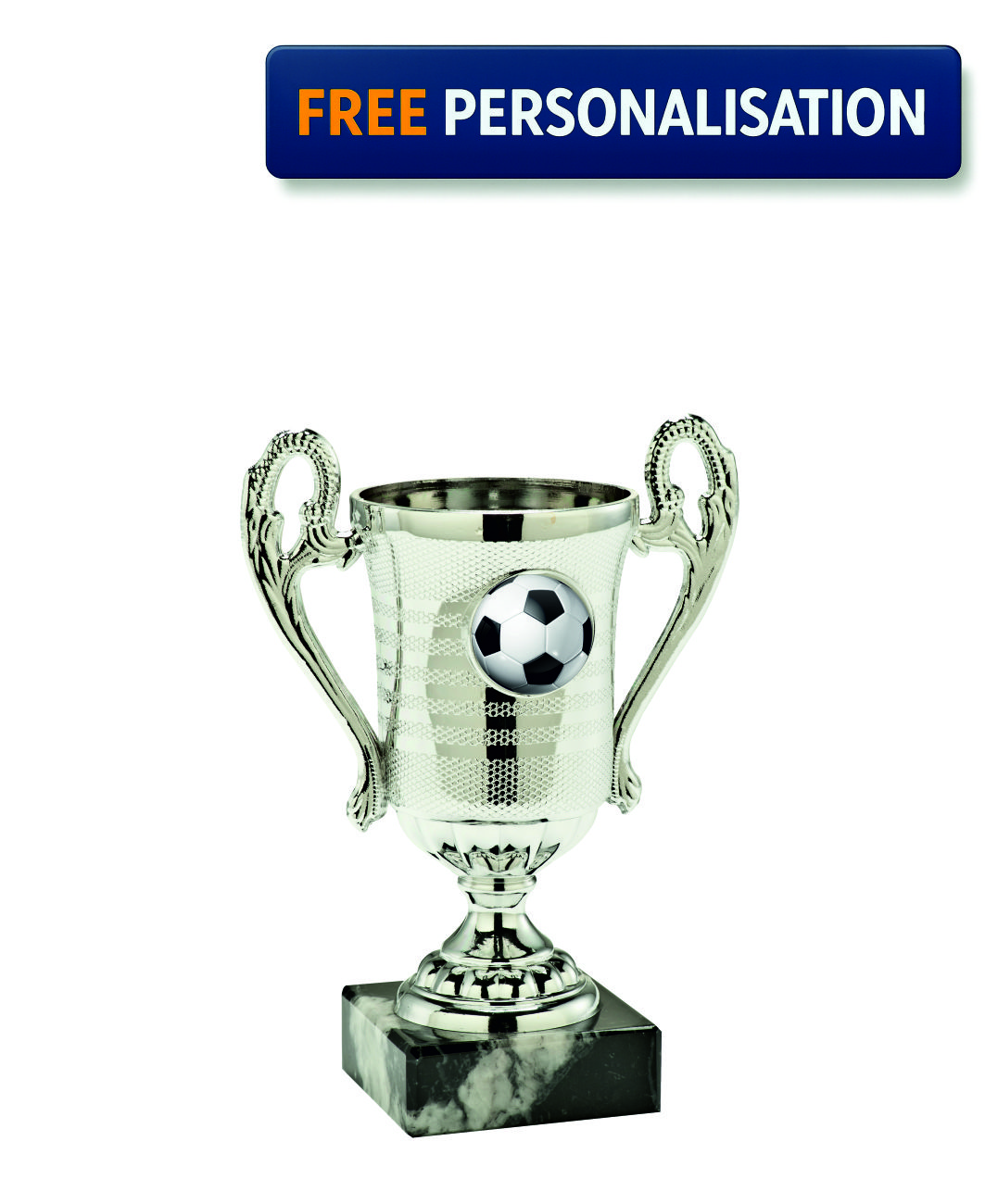 SILVER MINI CUP FOOTBALL AWARD - SET.306.02.A