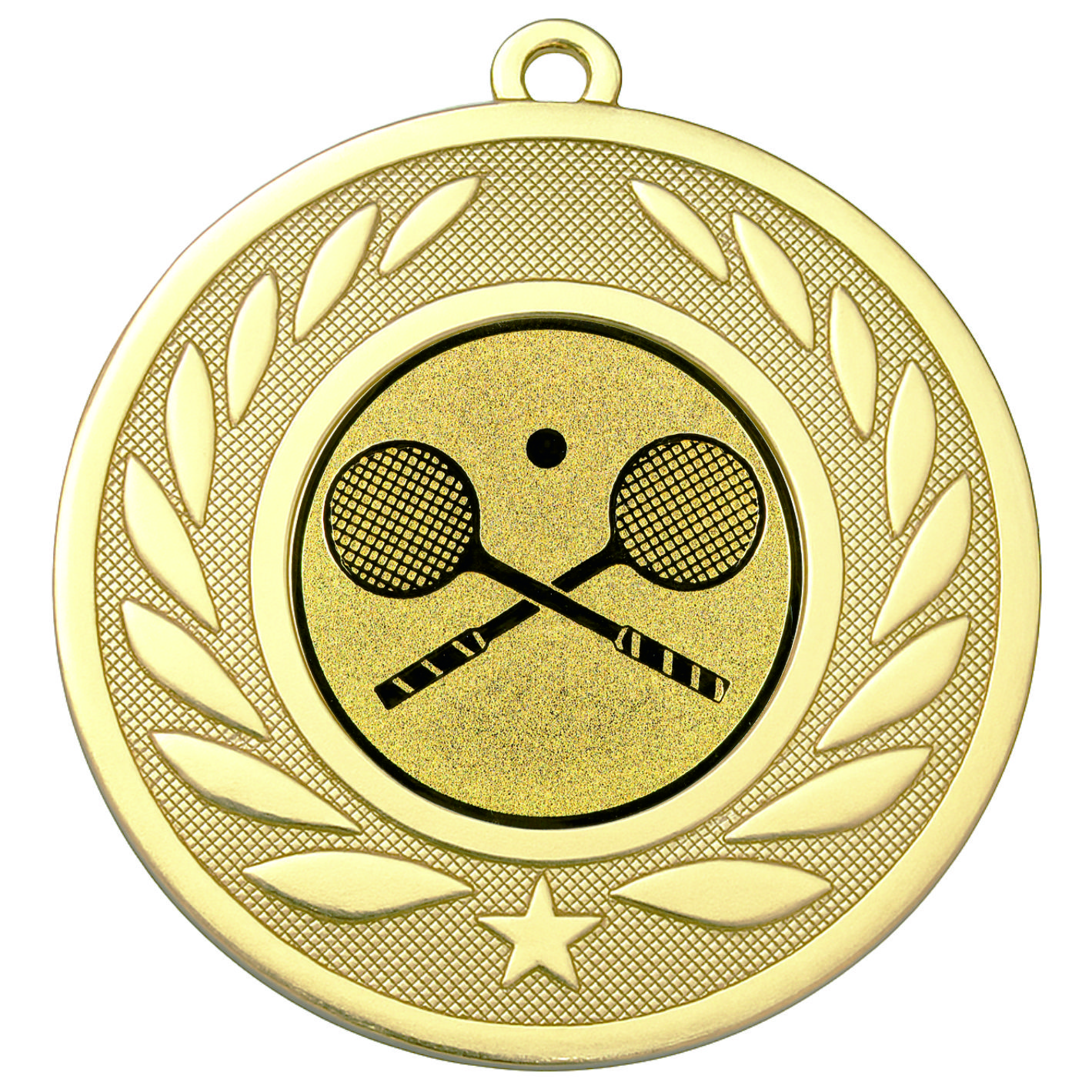 Gold Laurel Squash Medal-FREE Ribbon-M9459.01