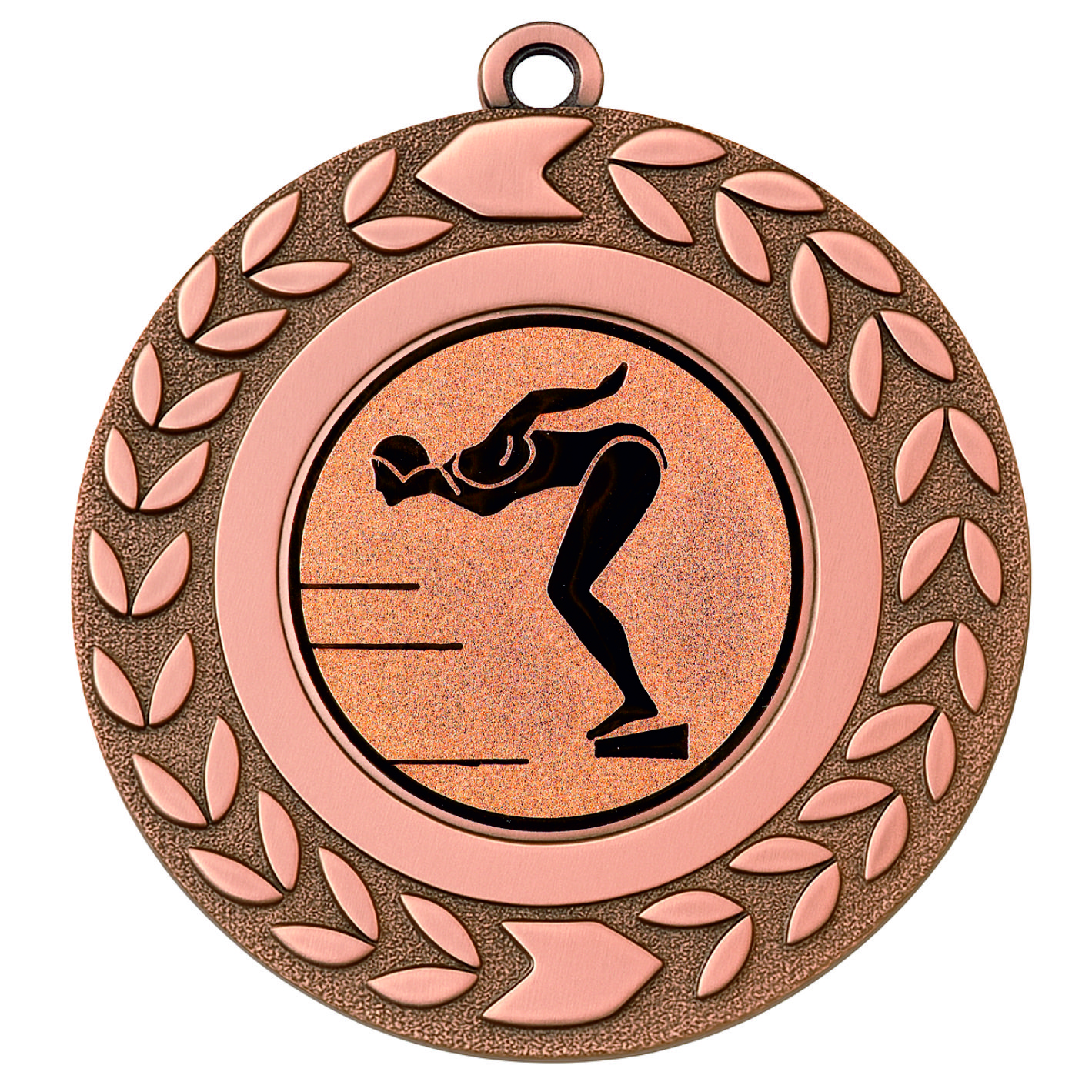 Bronze Wreath Female Swimming Medal - FREE Ribbon - BIE.M9460.03