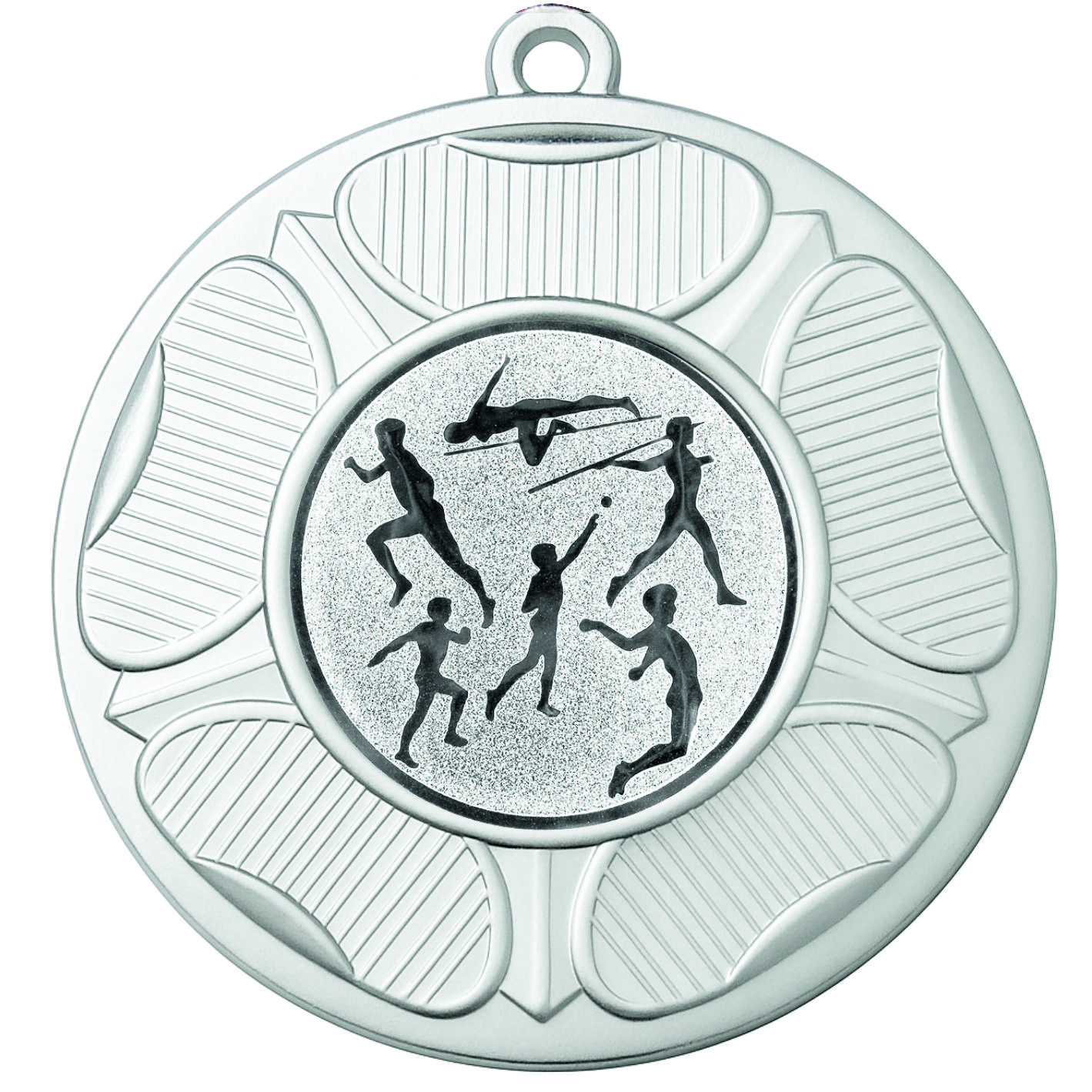 Silver Tudor Rose Multi Athletics Medal-FREE Ribbon-BIE.M9458.02