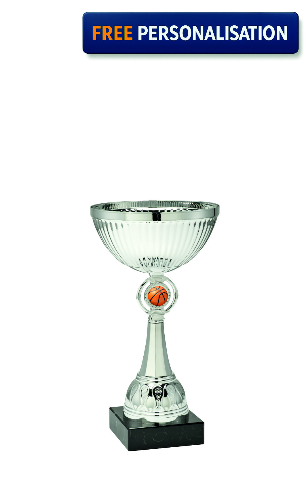 18cm SILVER CUP BASKETBALL AWARD - ET.351.62.B