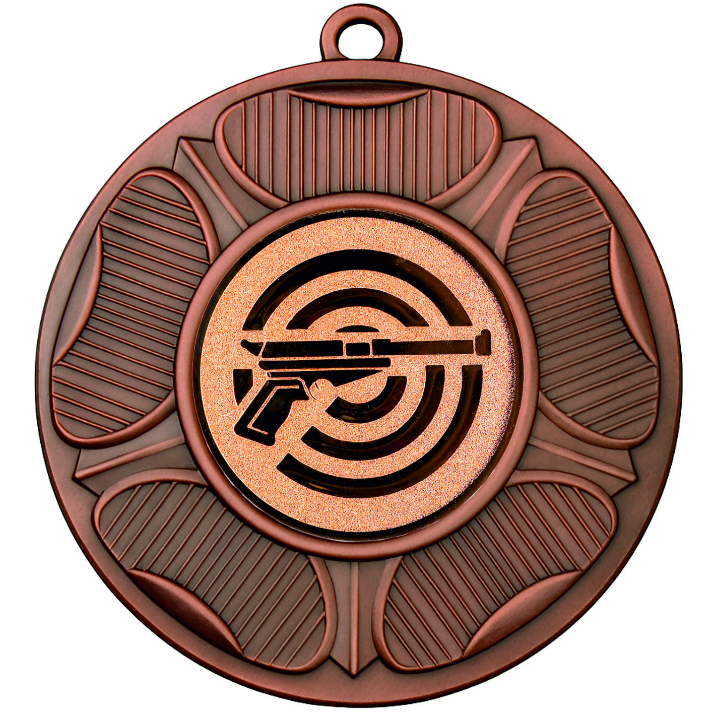 Bronze Tudor Rose Pistol Shooting Medal-FREE Ribbon-M9458.03