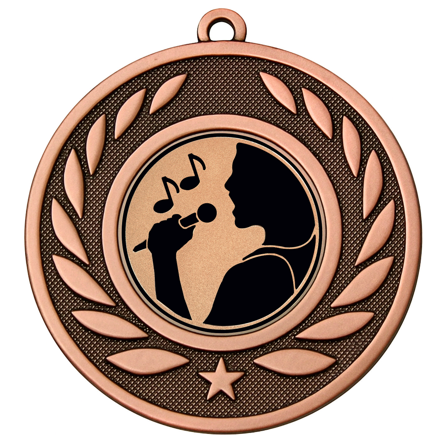 Bronze Laurel Singing Medal - FREE Ribbon - BIE.M9459.03
