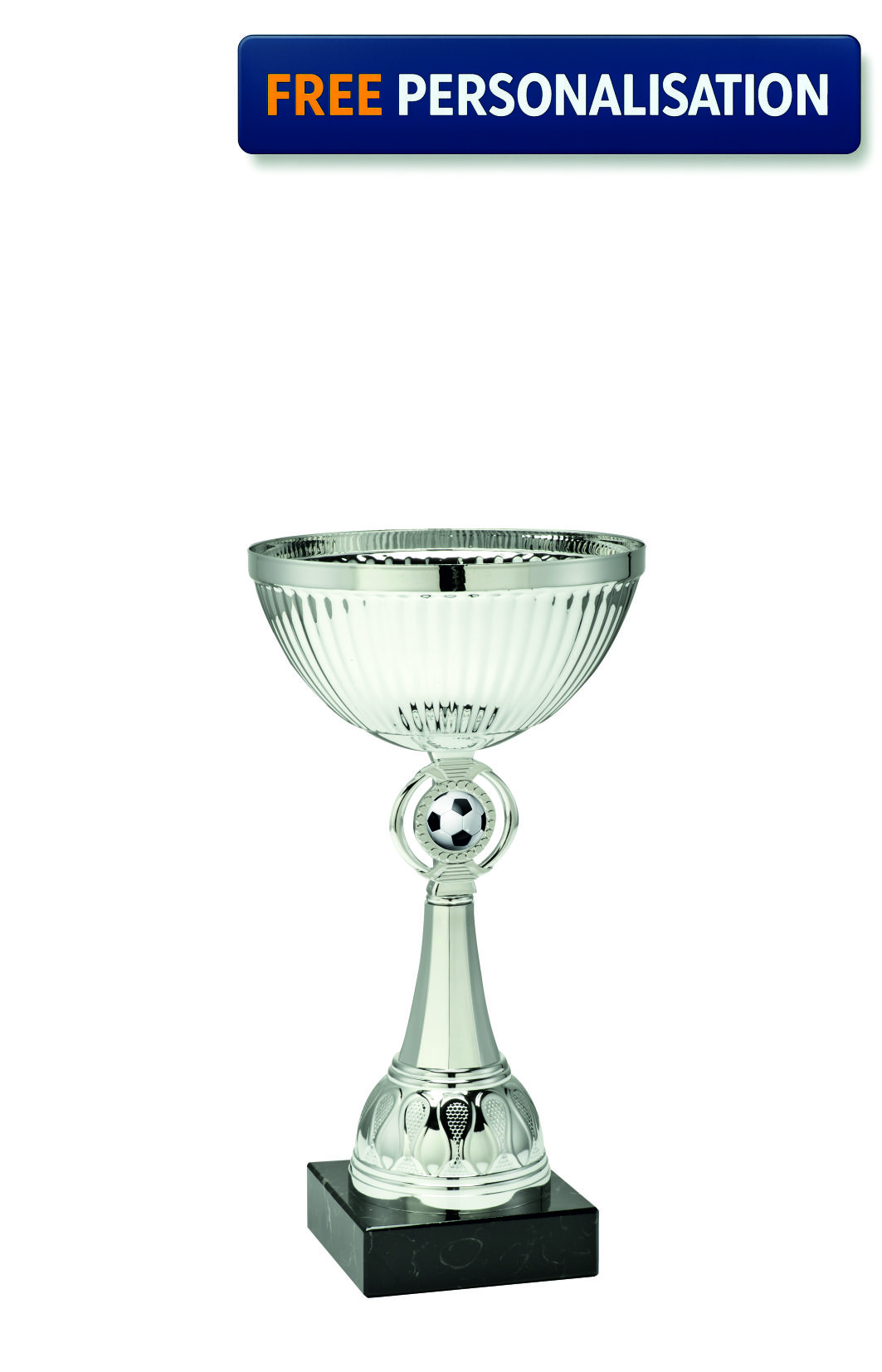 21cm SILVER CUP FOOTBALL AWARD - ET.351.62.D
