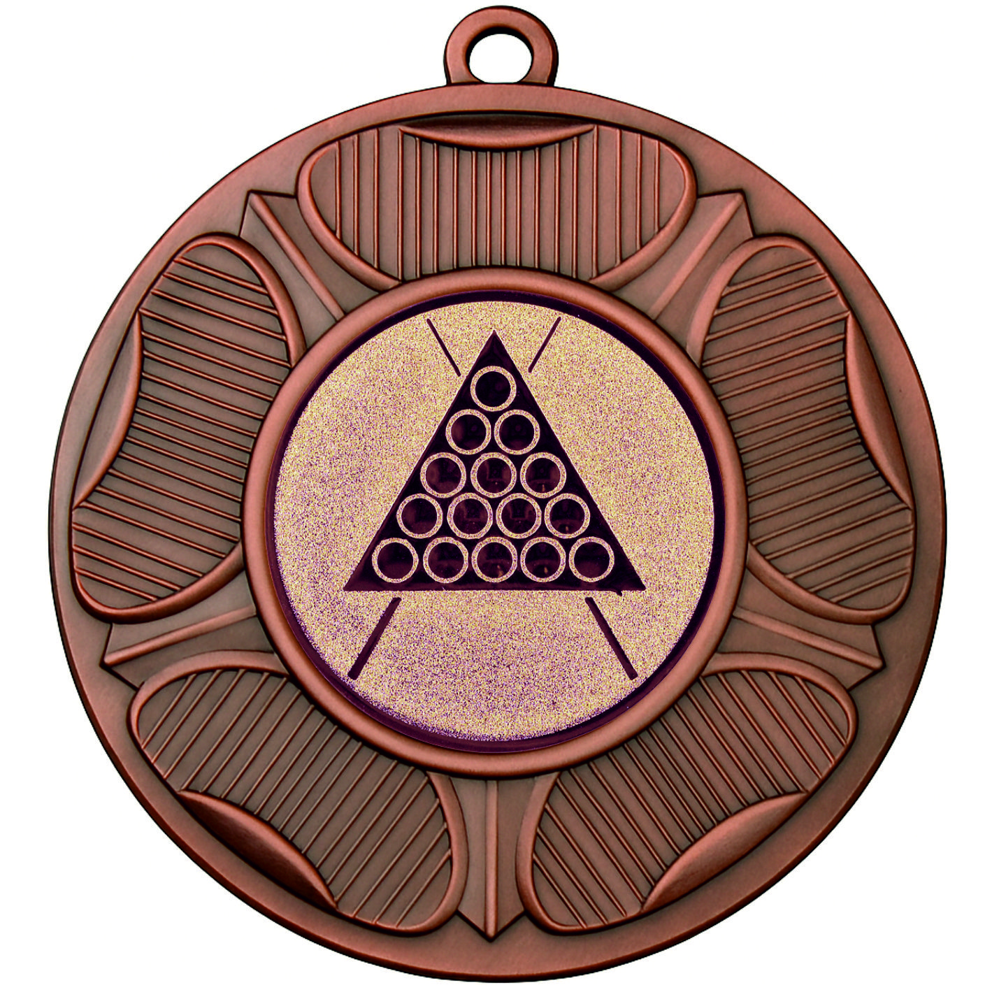 Bronze Tudor Rose Snooker Medal-FREE Ribbon-BIE.M9458.03