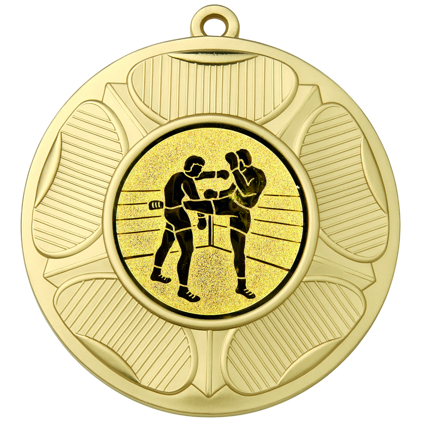 Gold Tudor Rose Kickboxing Medal-FREE Ribbon-BIE.M9458.01