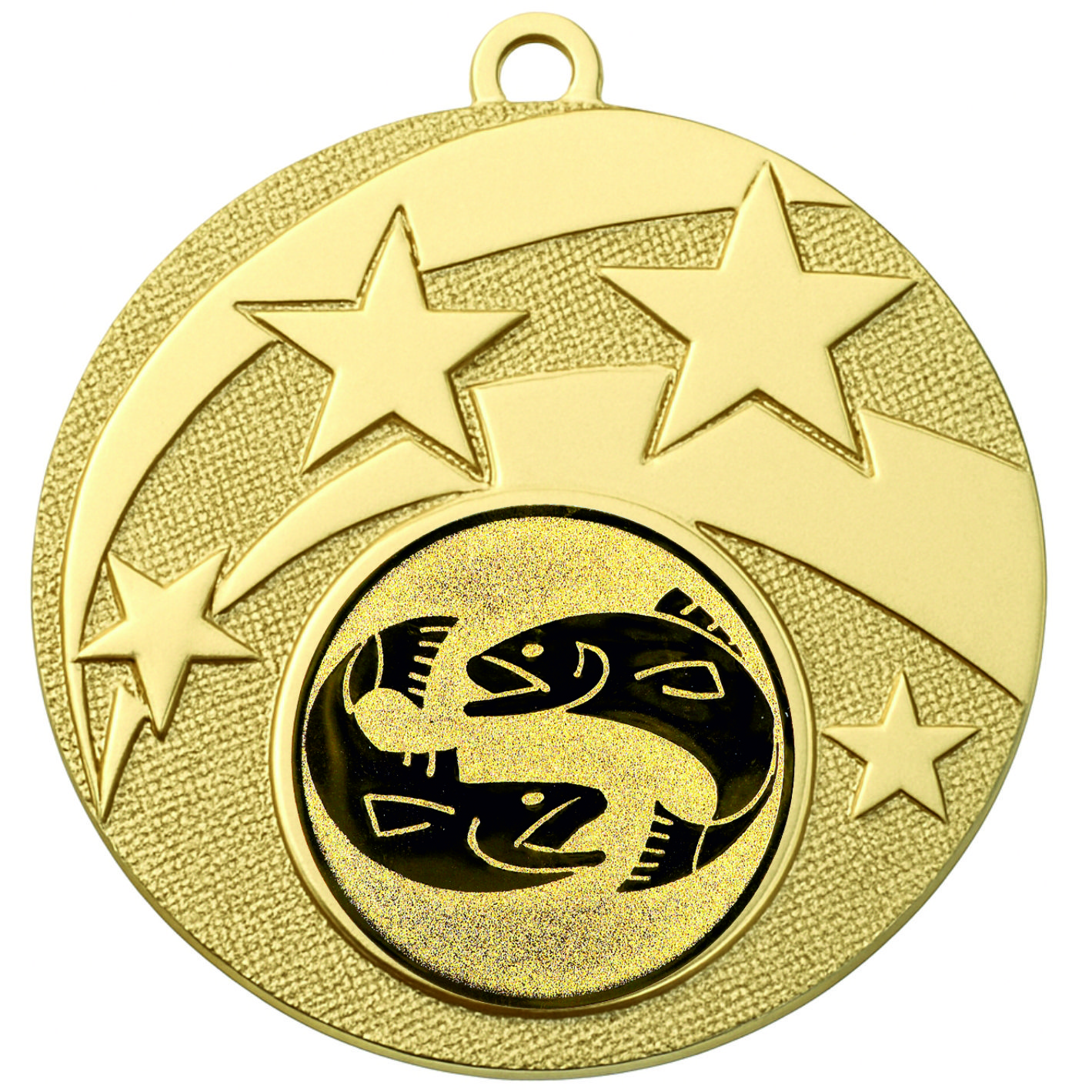 Gold Star Fish Medal - FREE Ribbon - BIE.M9457.01